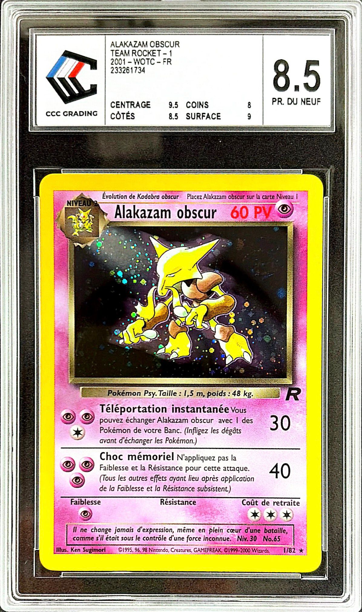 Alakazam obscur 1/82 – CCC 8,5