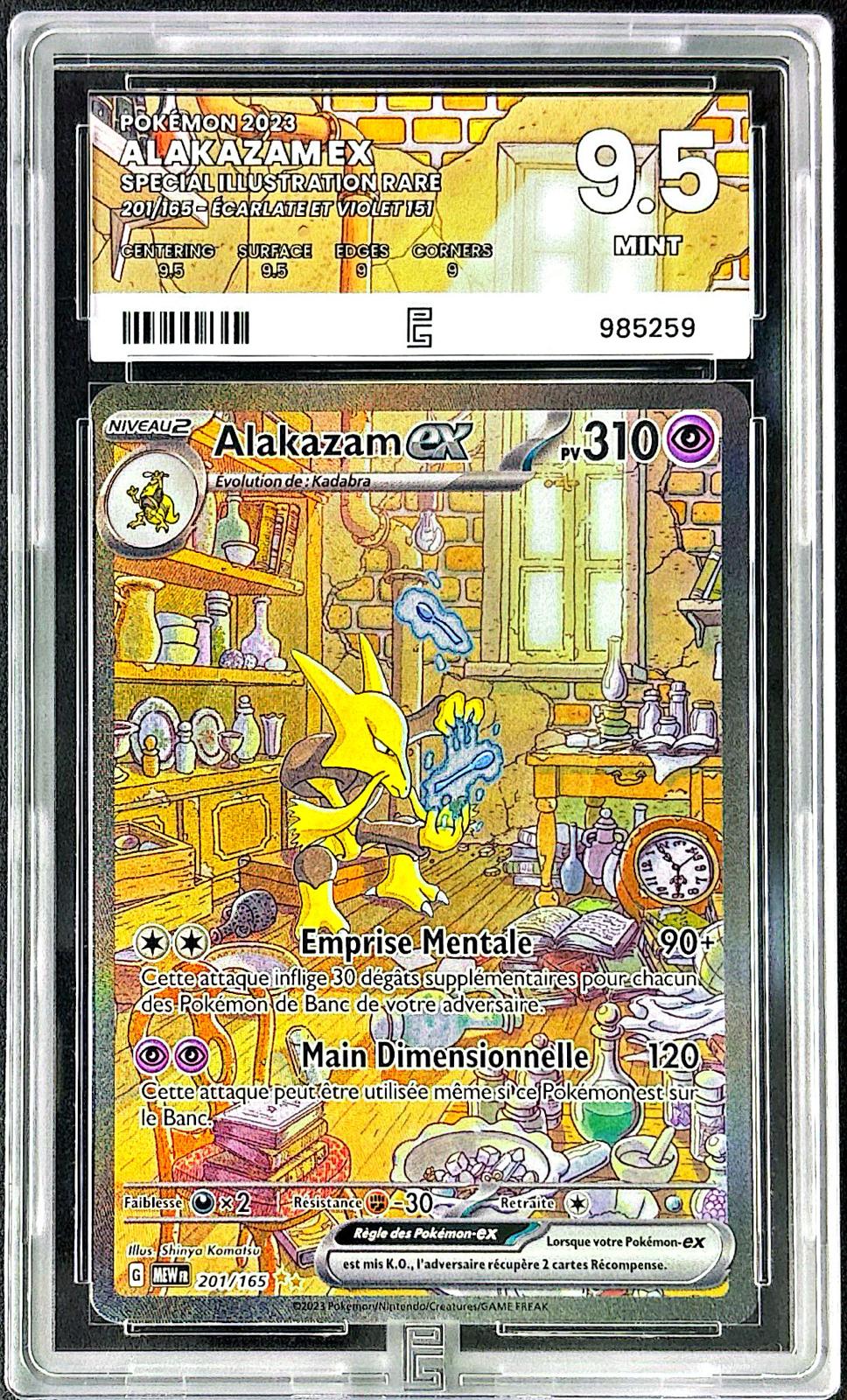 Alakazam EX 201/165 – Pure grading 9.5