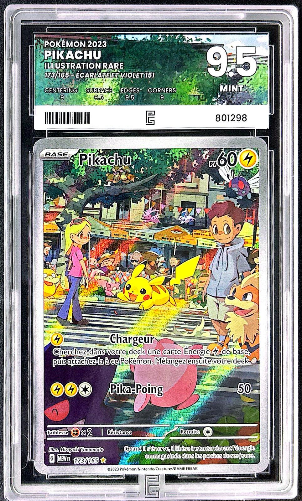 Pikachu 173/165 – Pure Grading 9.5