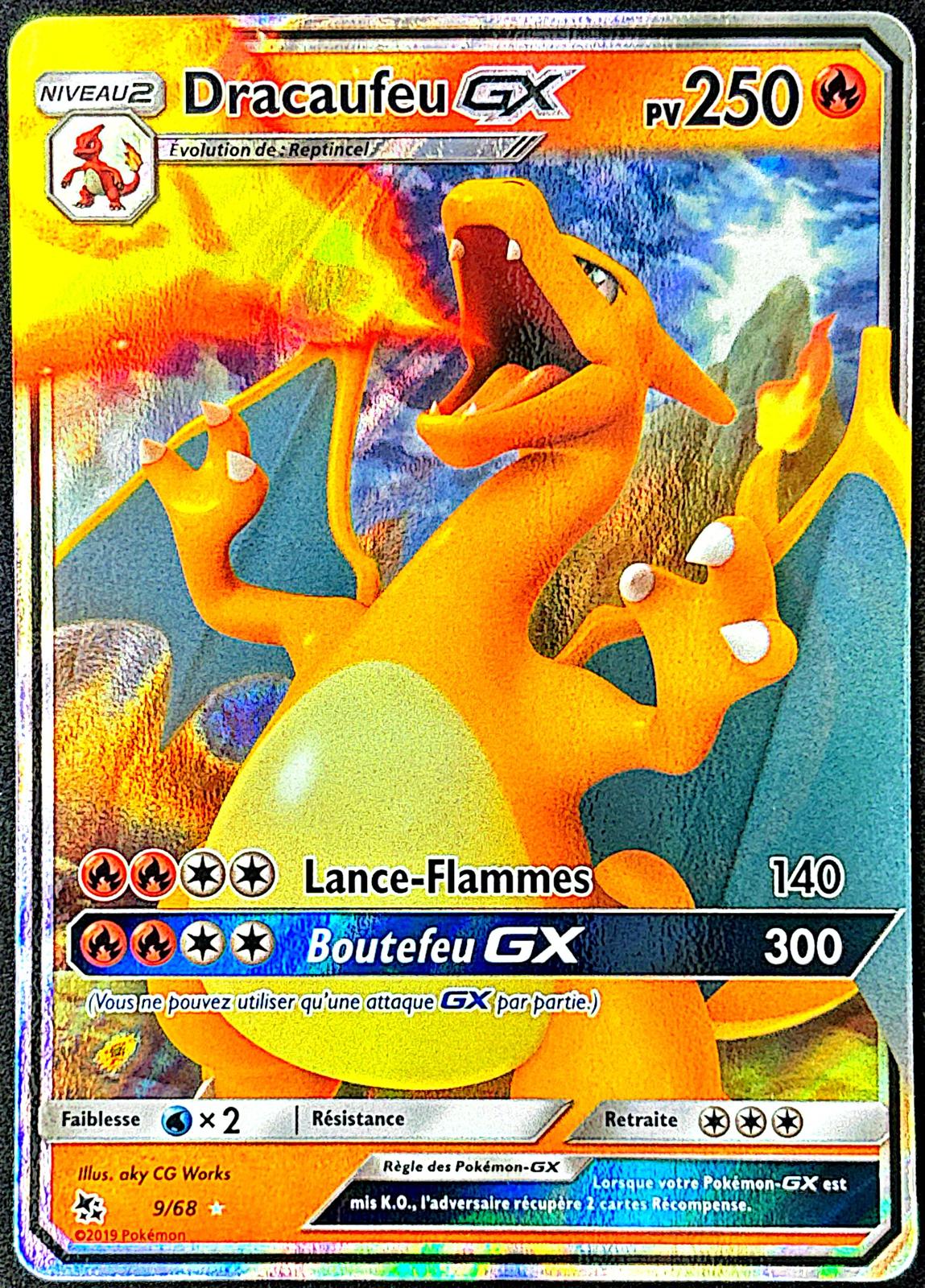 dracaufeu GX 9/68 Destinées occultes – MINT