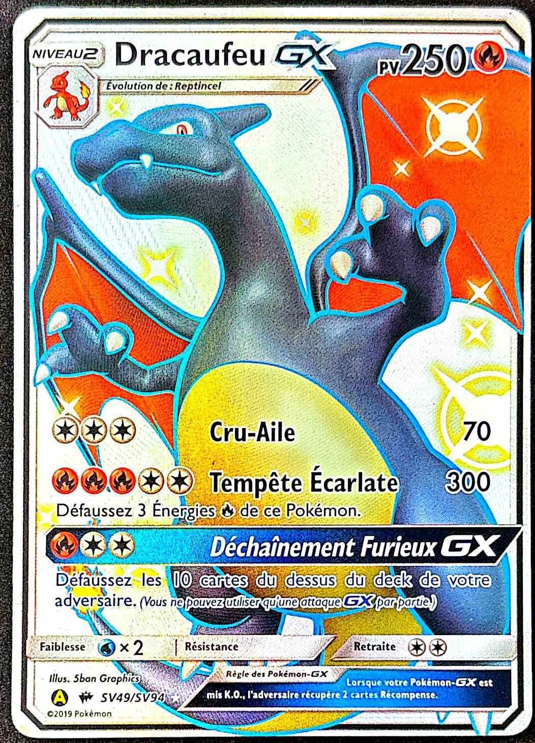 Dracaufeu GX sv49/sv94 Destinées occultes - EXC -