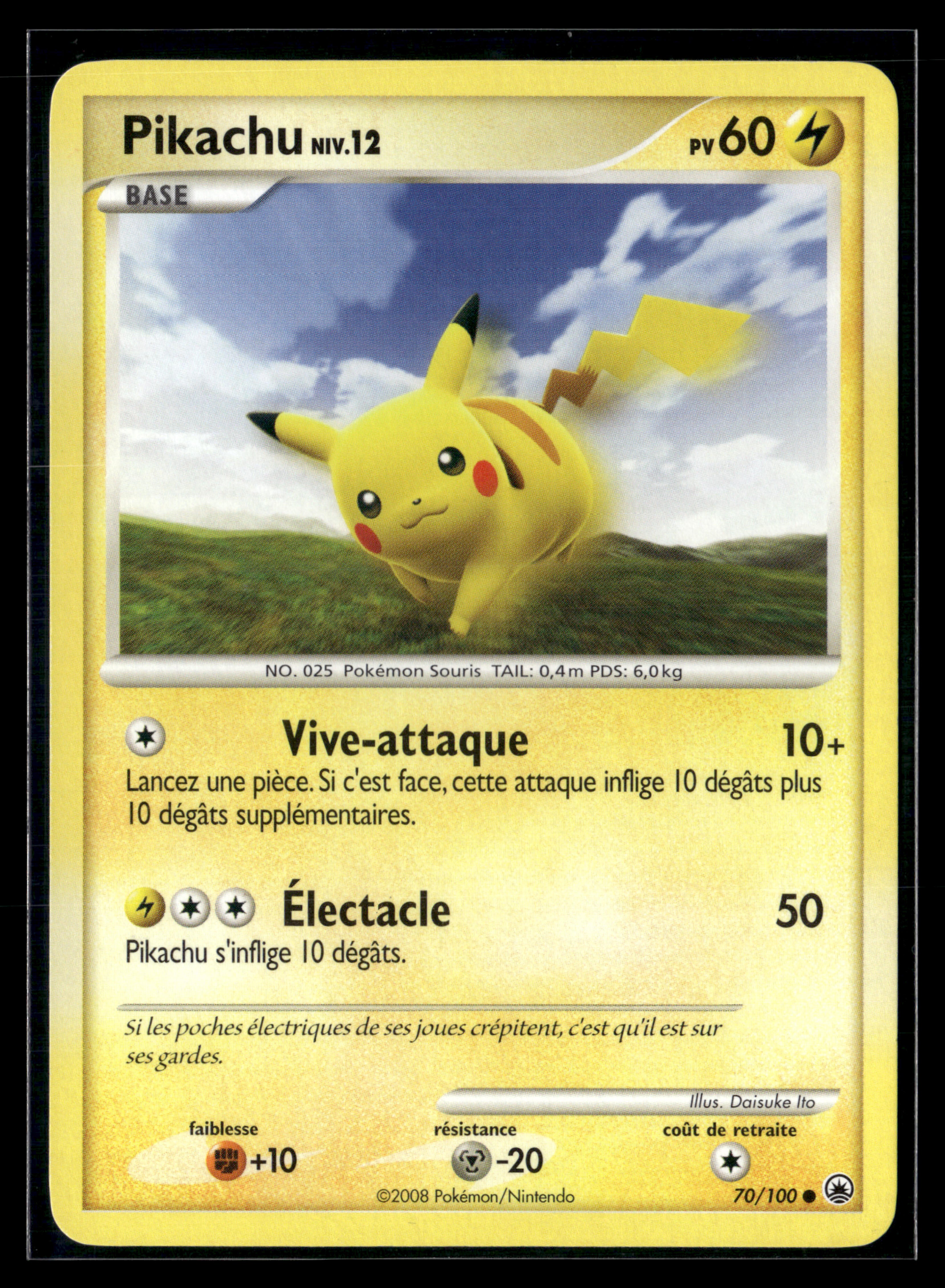 Pikachu 70/100 Aube Majestueuse | EXC+ #2