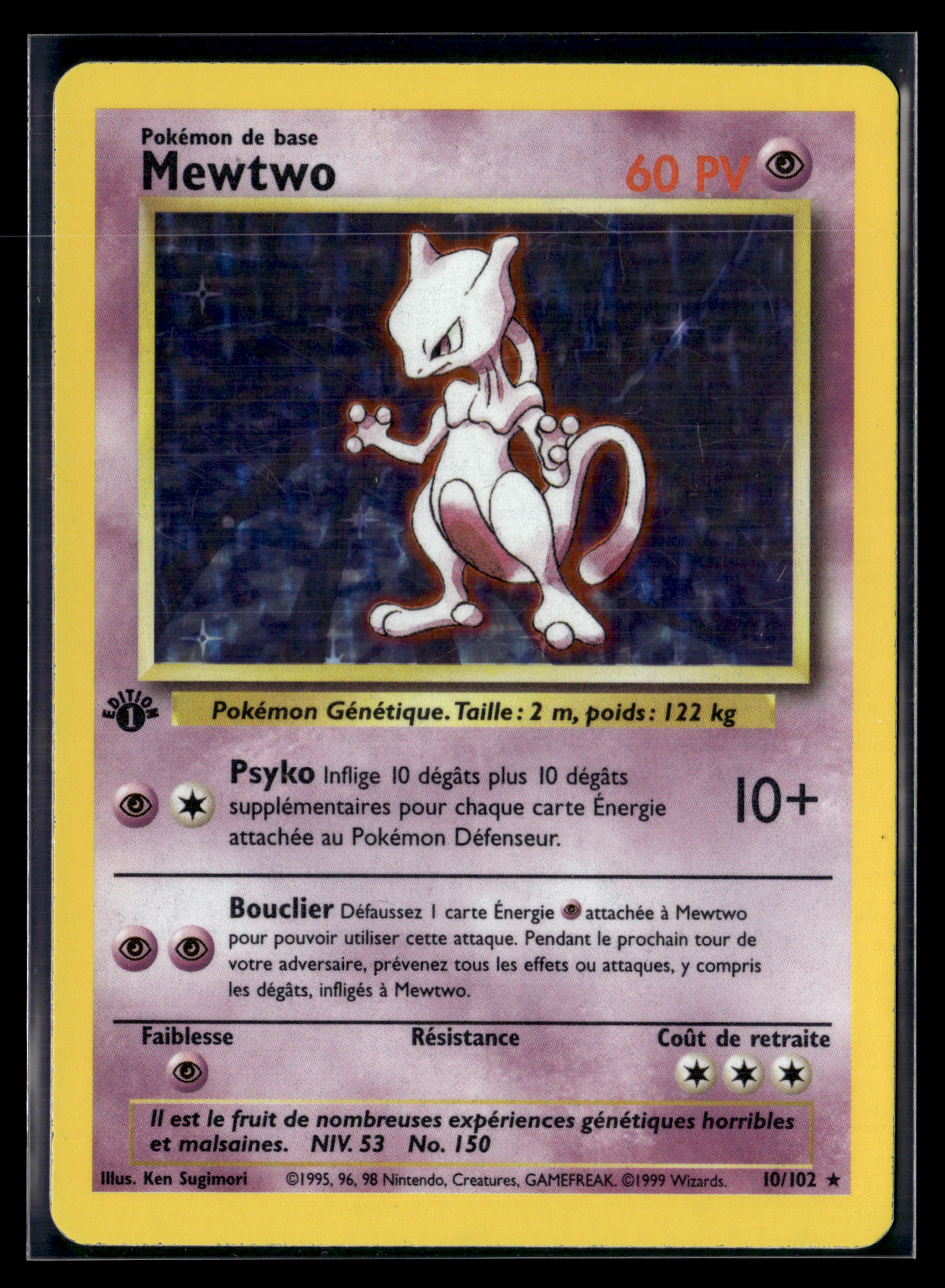 Mewtwo 10/102 - Set de Base ed1 - TBE+