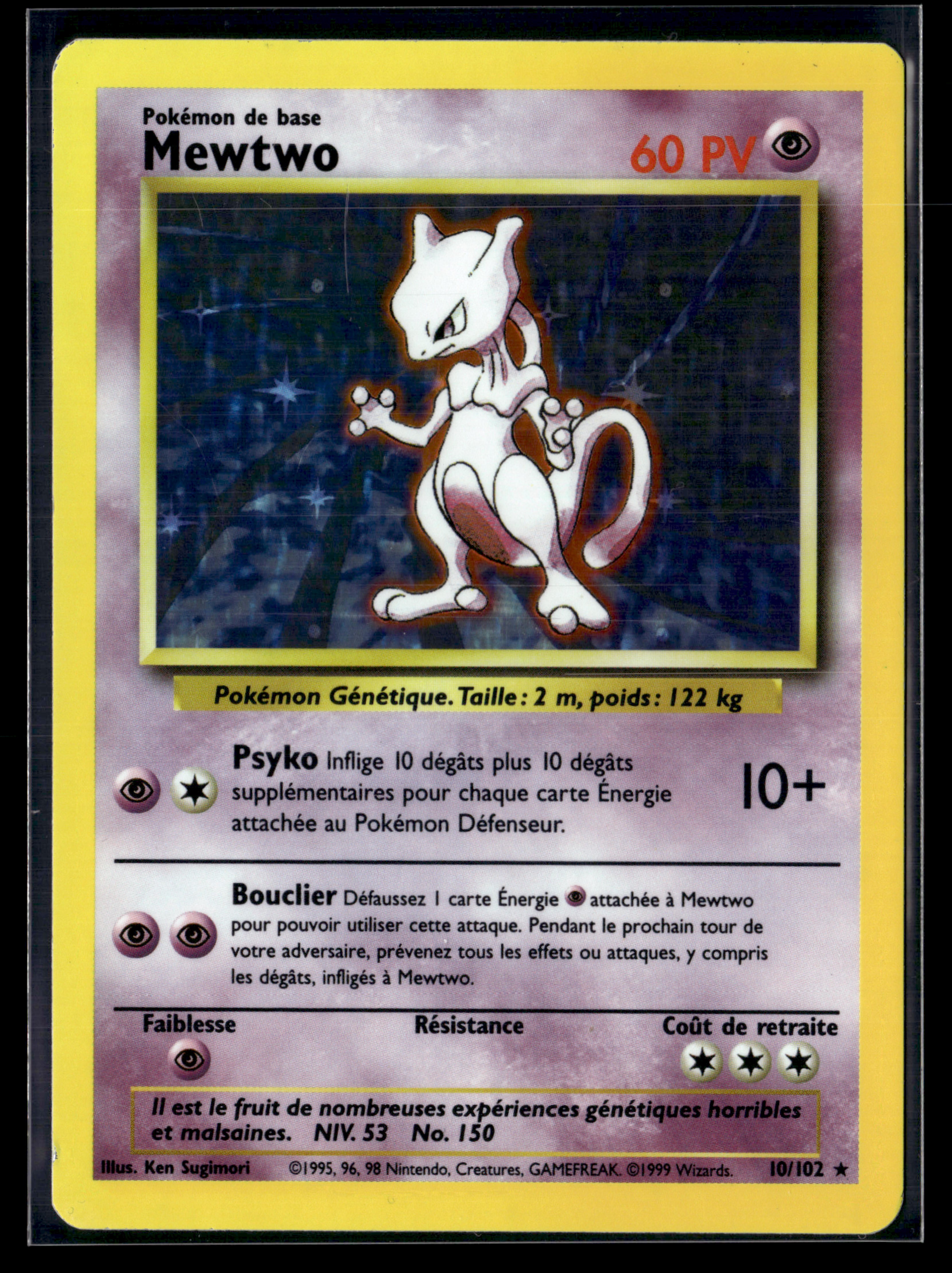 Mewtwo 10/102 - Set de Base - EXC+