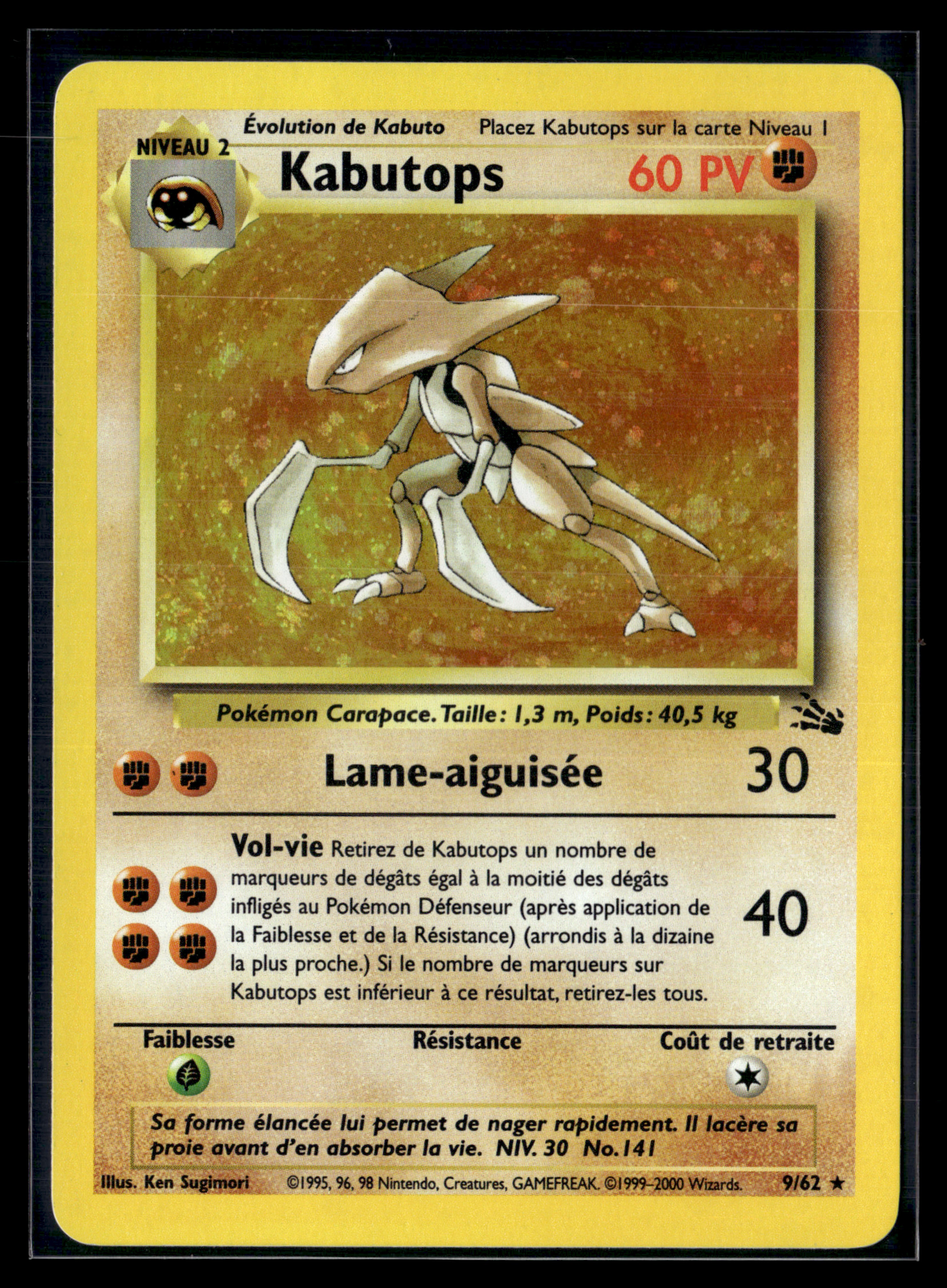 Kabutops 9/62 - Fossile- NM