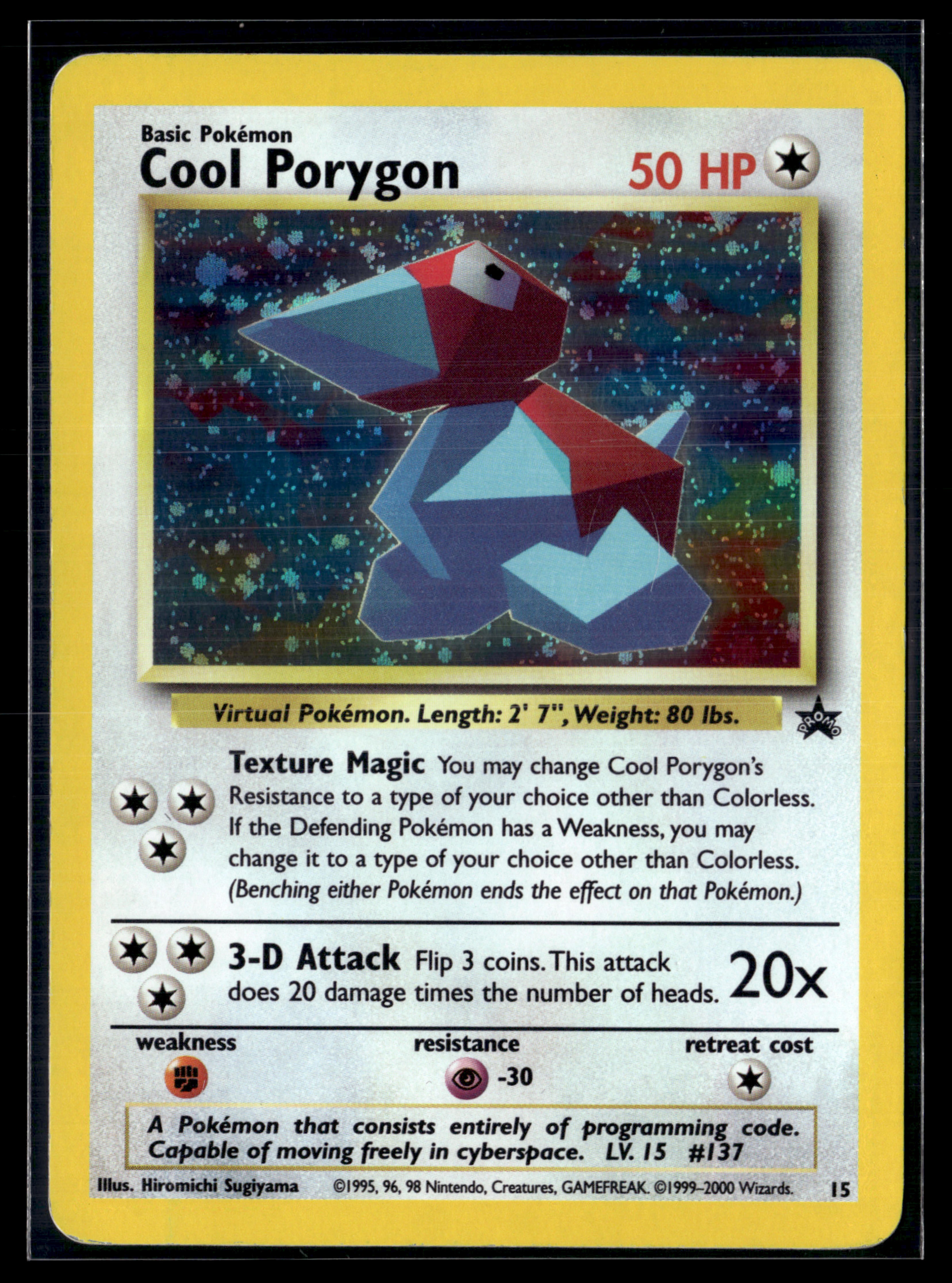 Cool Porygon promo Black star 15 – TBE+