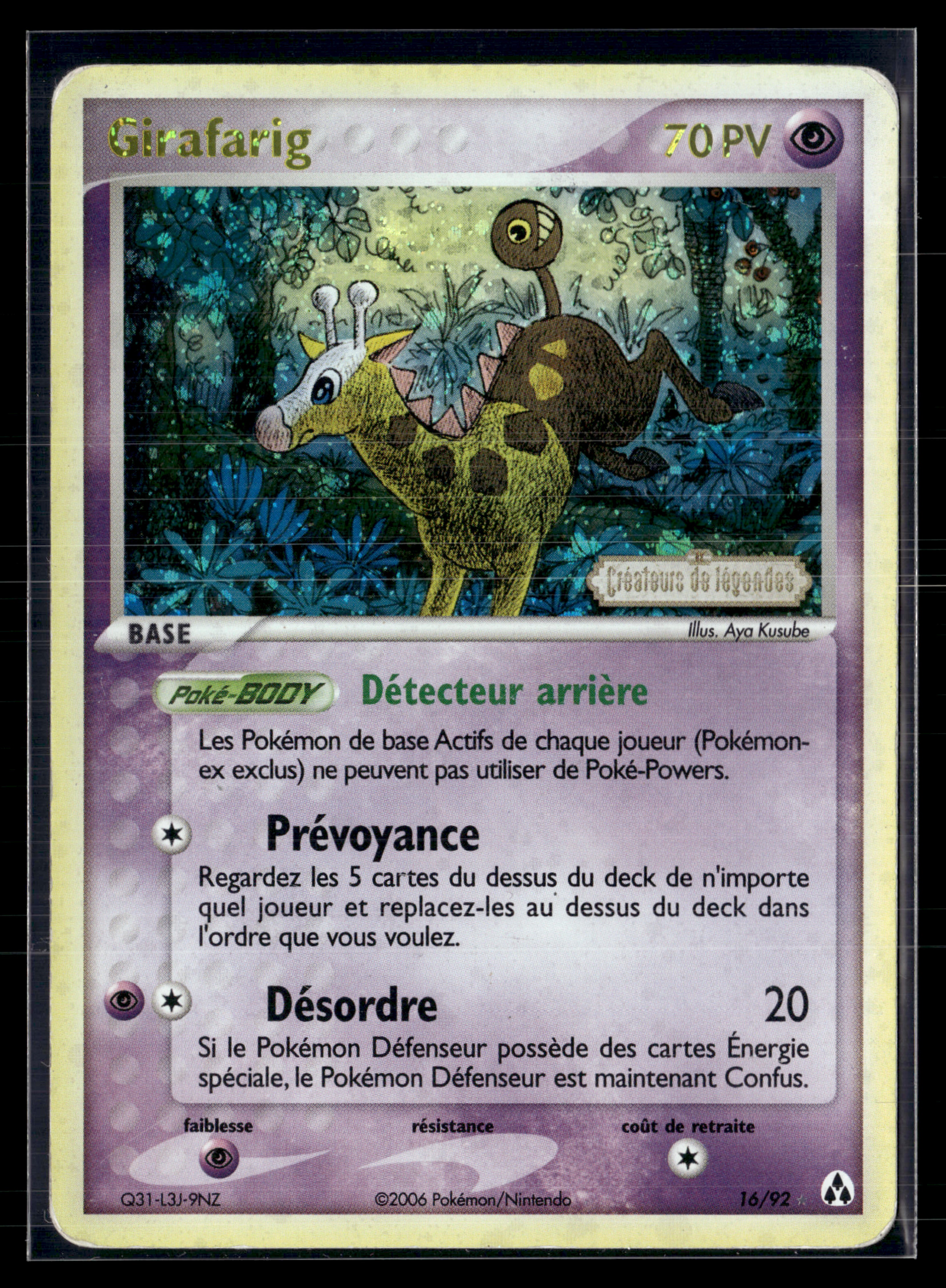 Girafarig 16/92 - Créateurs de légendes - TBE+