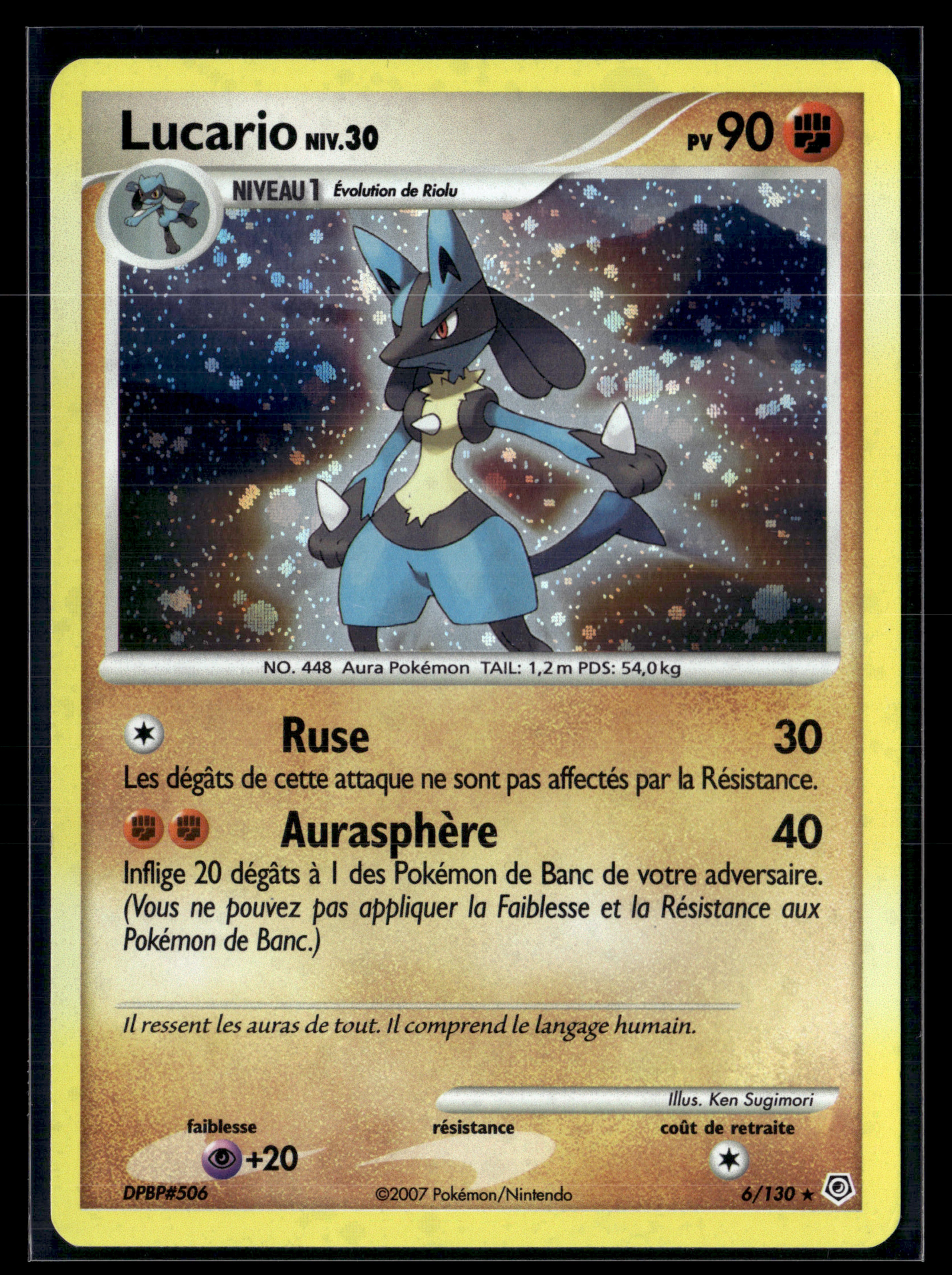 Lucario 6/130 Diamant et perle – EXC+