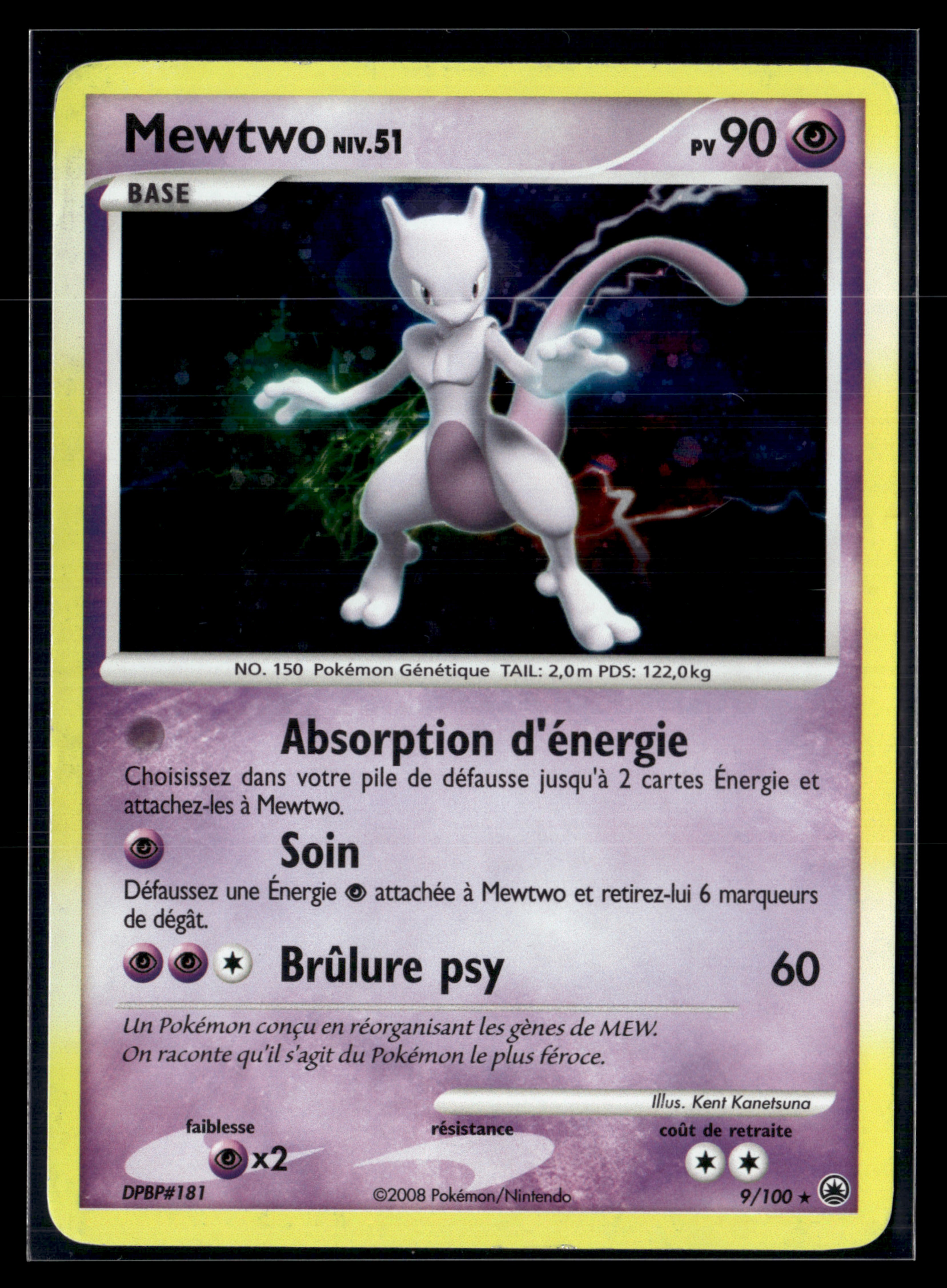 Mewtwo 9/100 Aube majestueuse – EXC