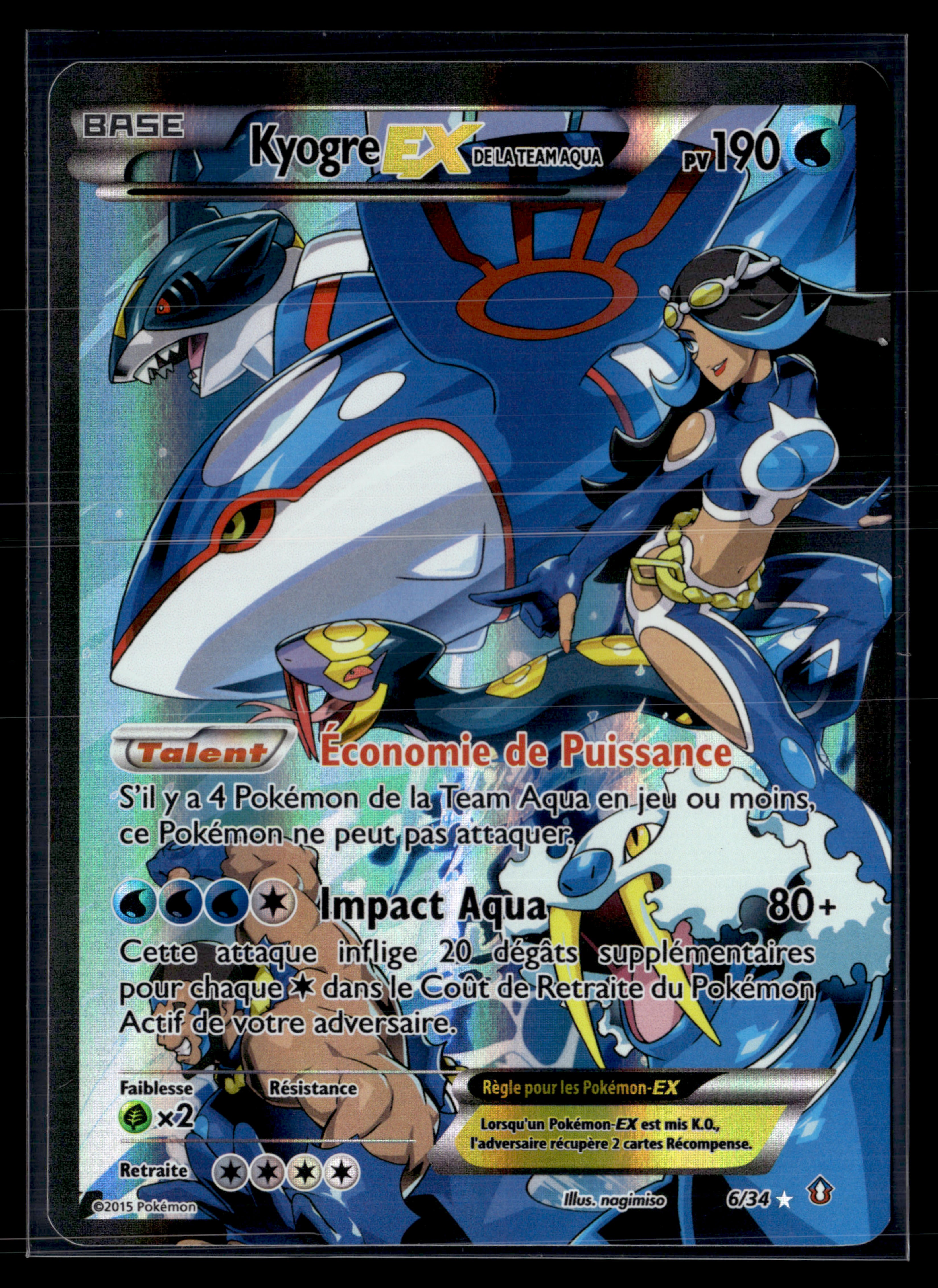 Kyogre EX 6/34 Double danger – NM
