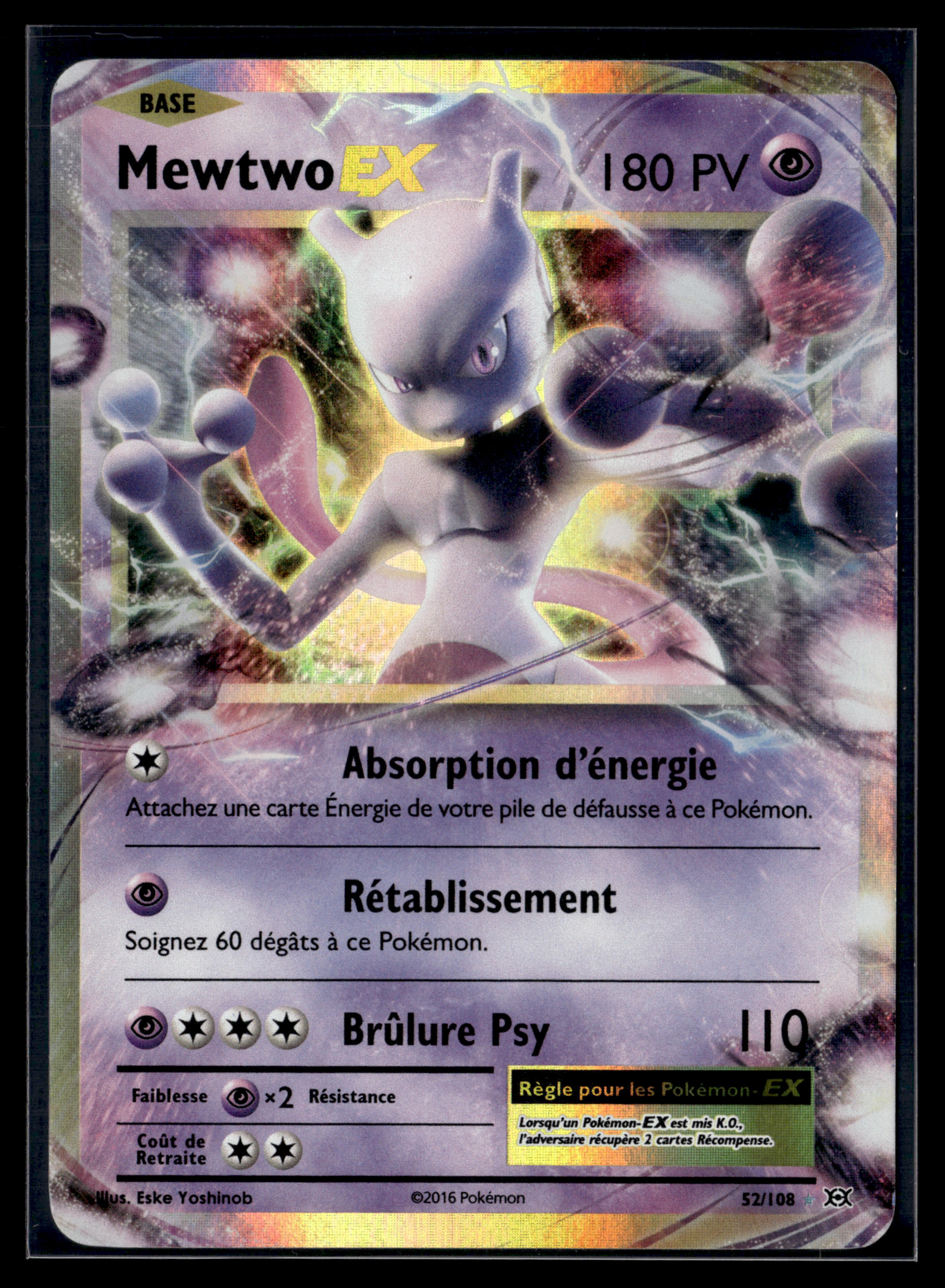 Mewtwo 52/108 XY évolutions – EXC+