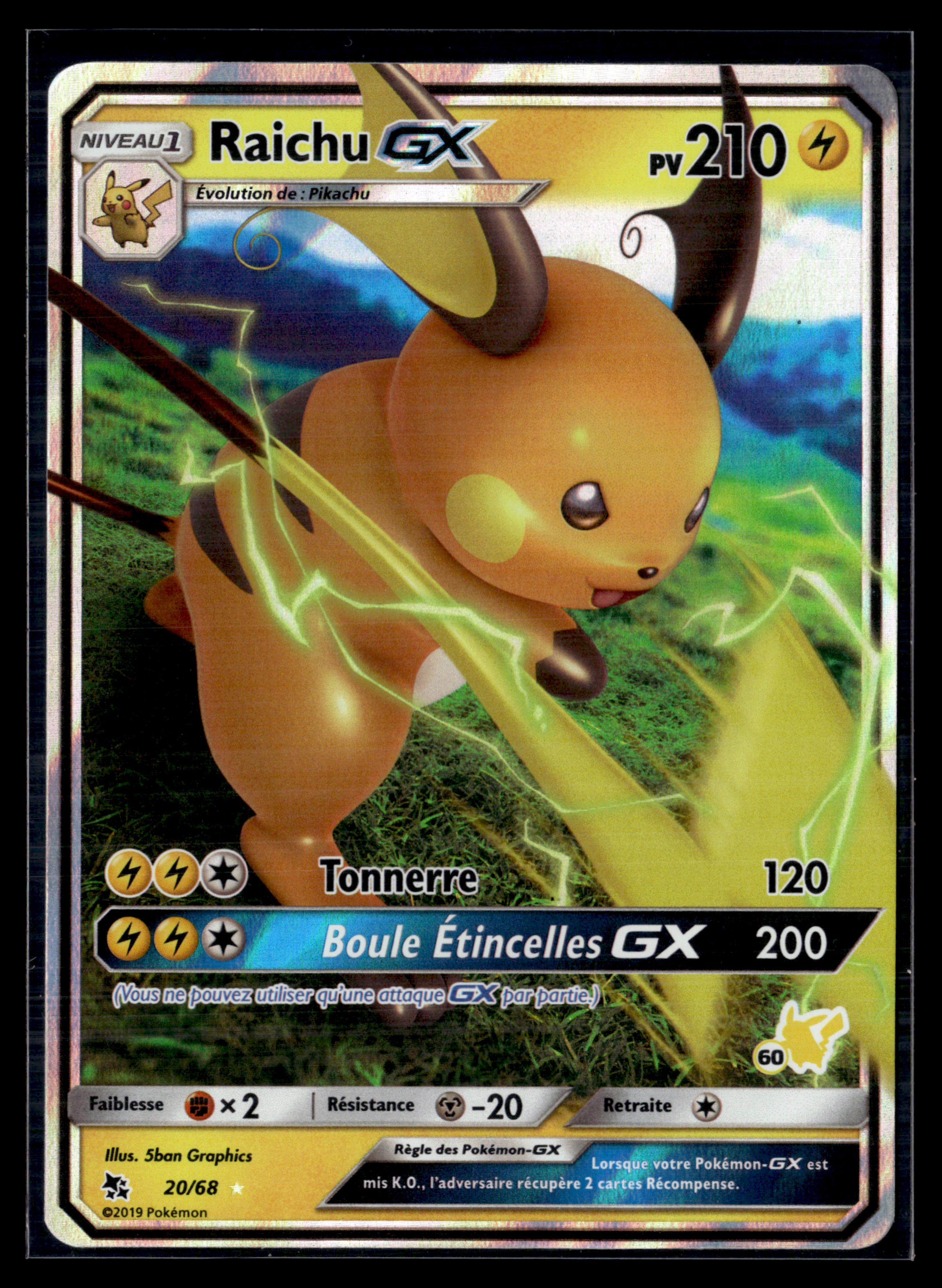 Raichu GX 20/68 Destinnées occultes – NM