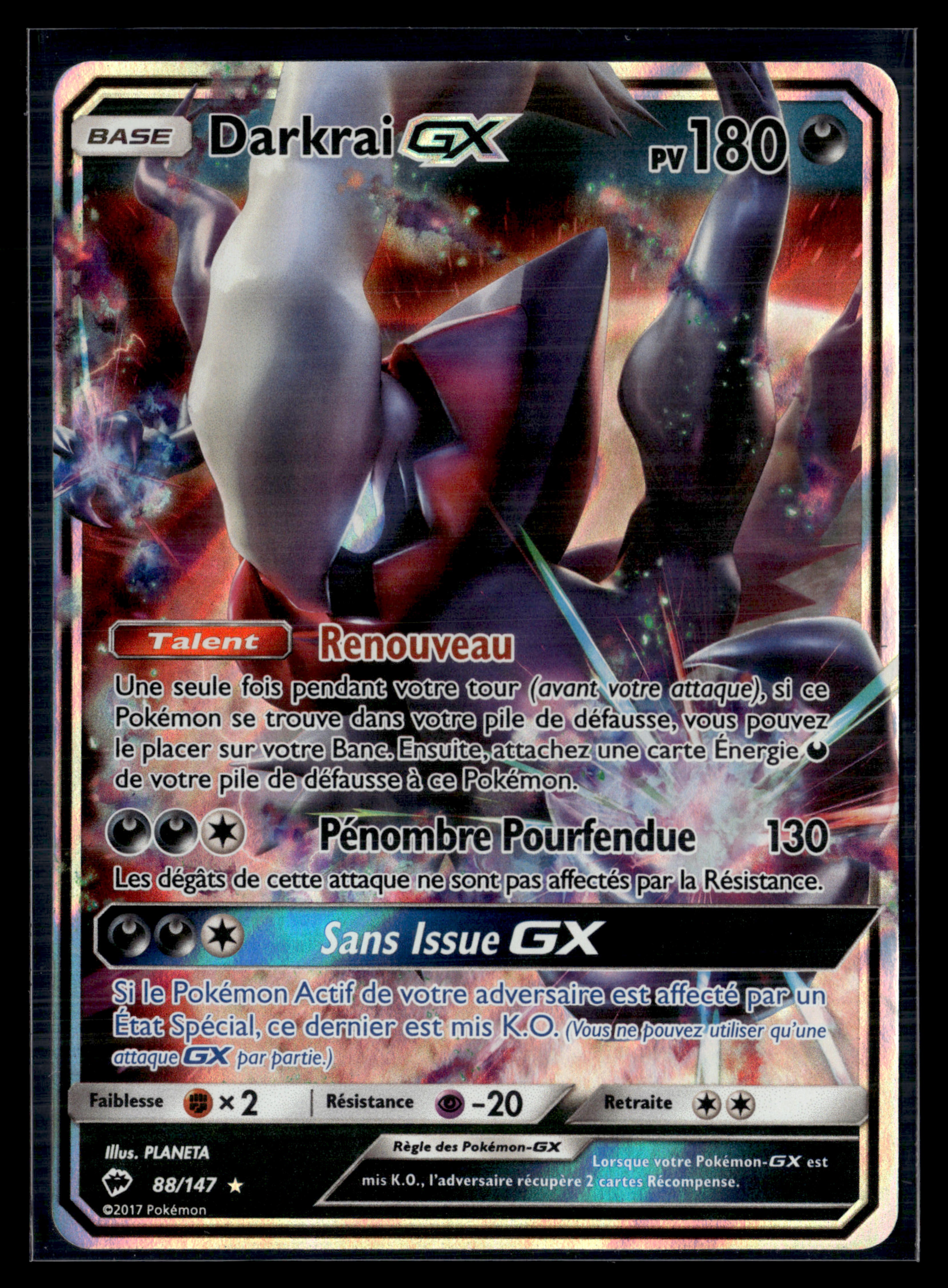 Darkrai 88/147 Ombres Ardentes | MINT