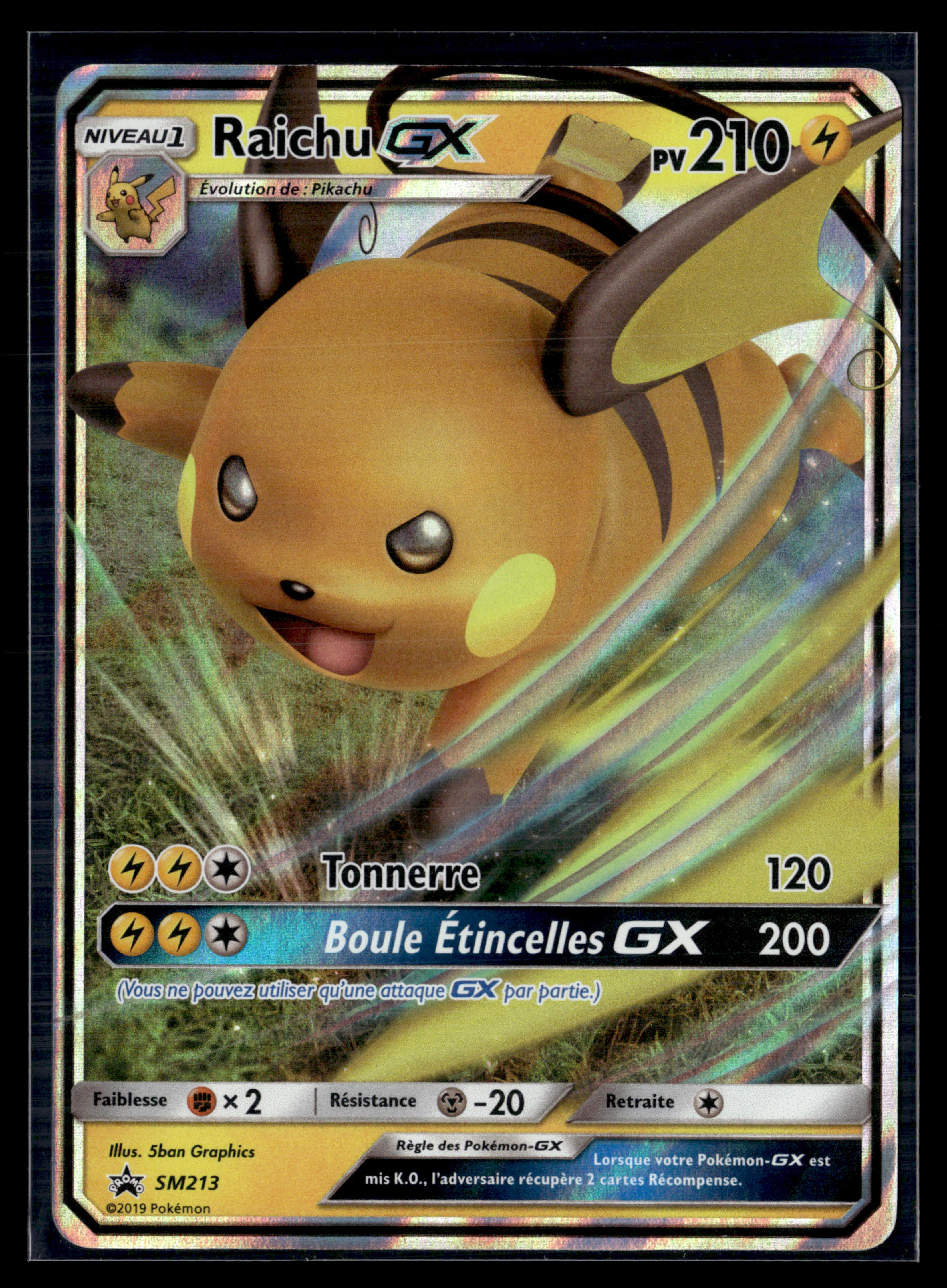Raichu GX sm213 – MINT