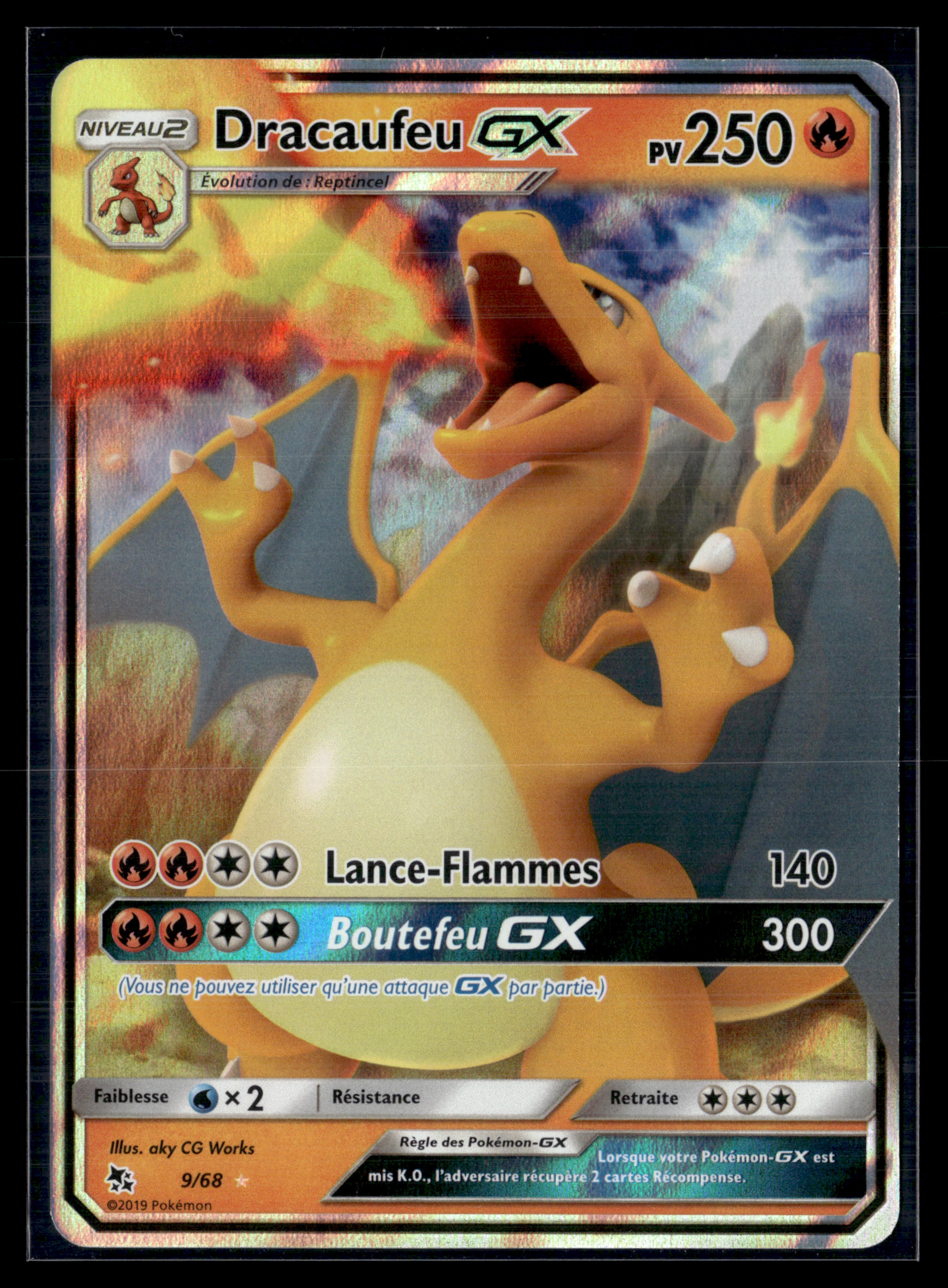dracaufeu GX 9/68 Destinées occultes – MINT