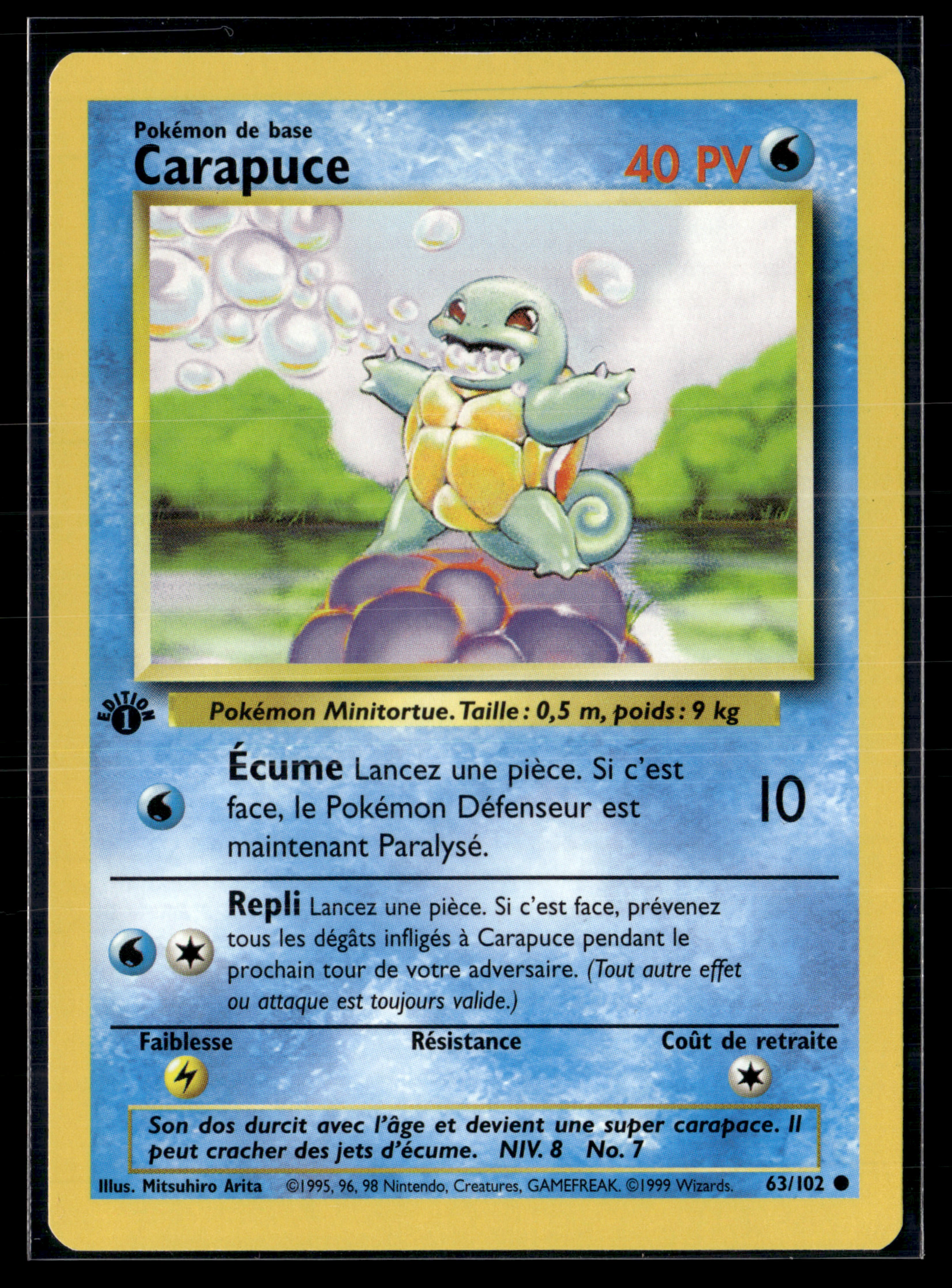 Carapuce 63/102 Set de base ED1 – NM