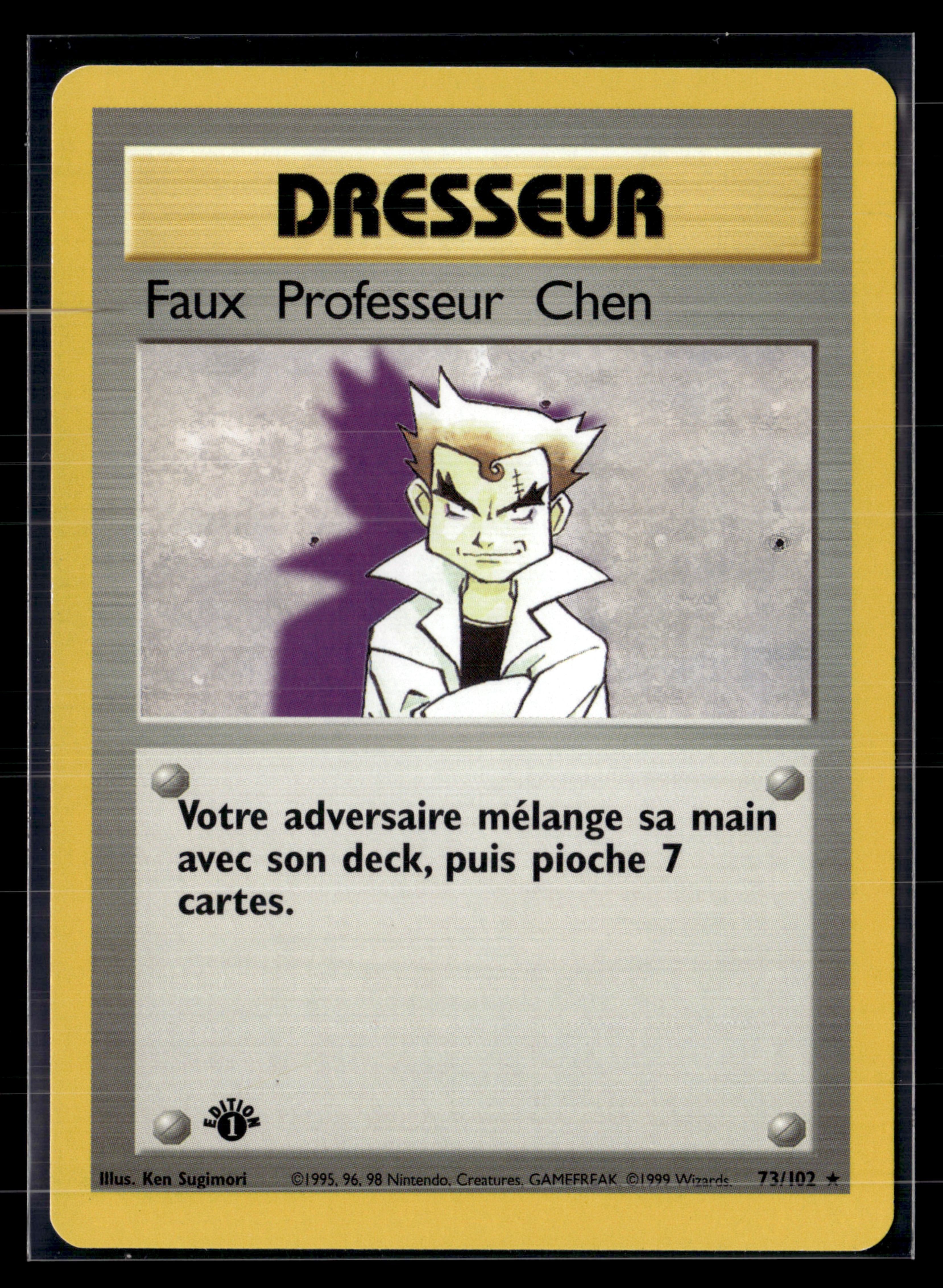 Faux Professeur Chen 73/102 Set de base ED1 – NM