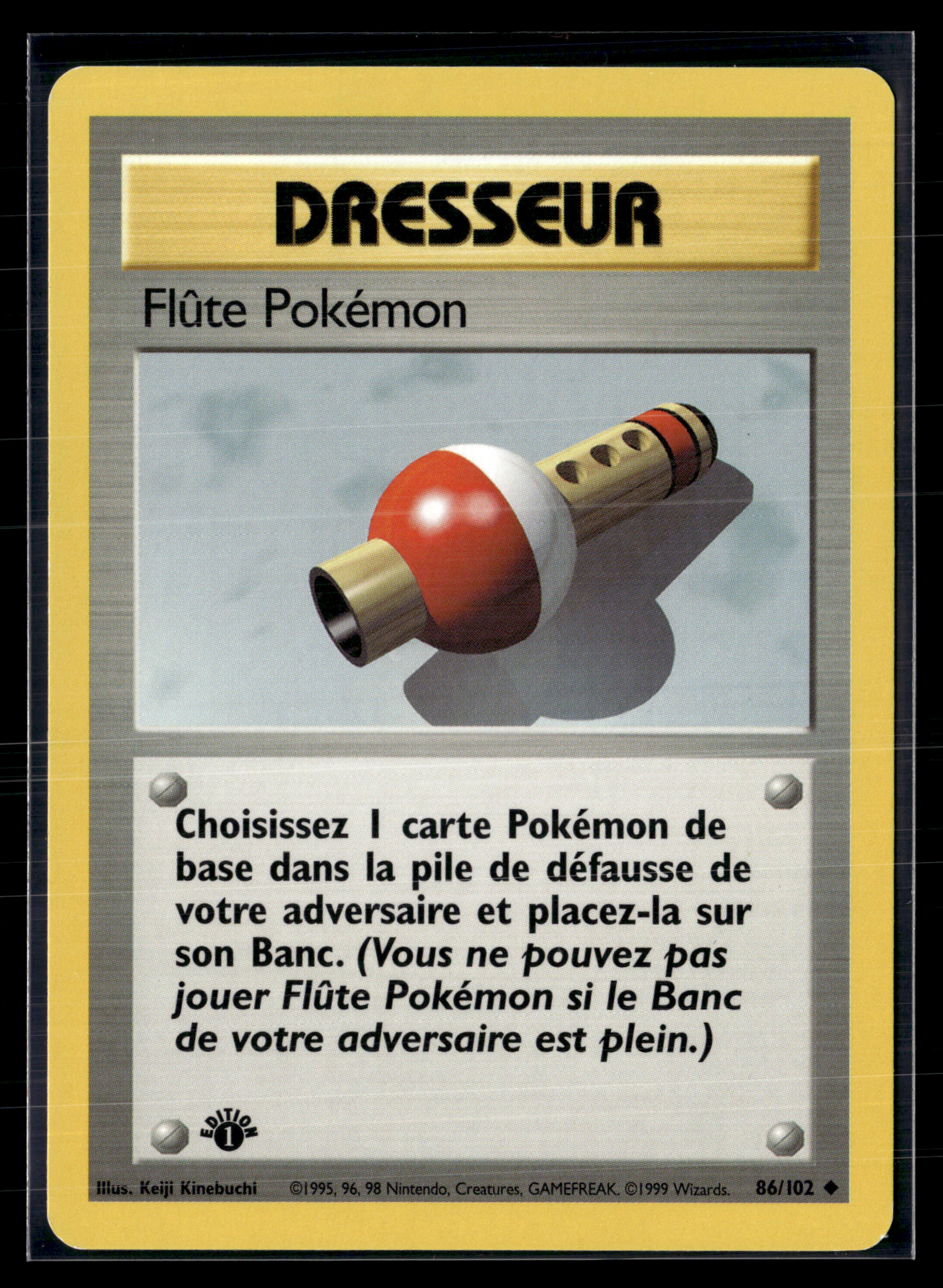 Flûte Pokémon 86/102 Set de base ED1 – NM
