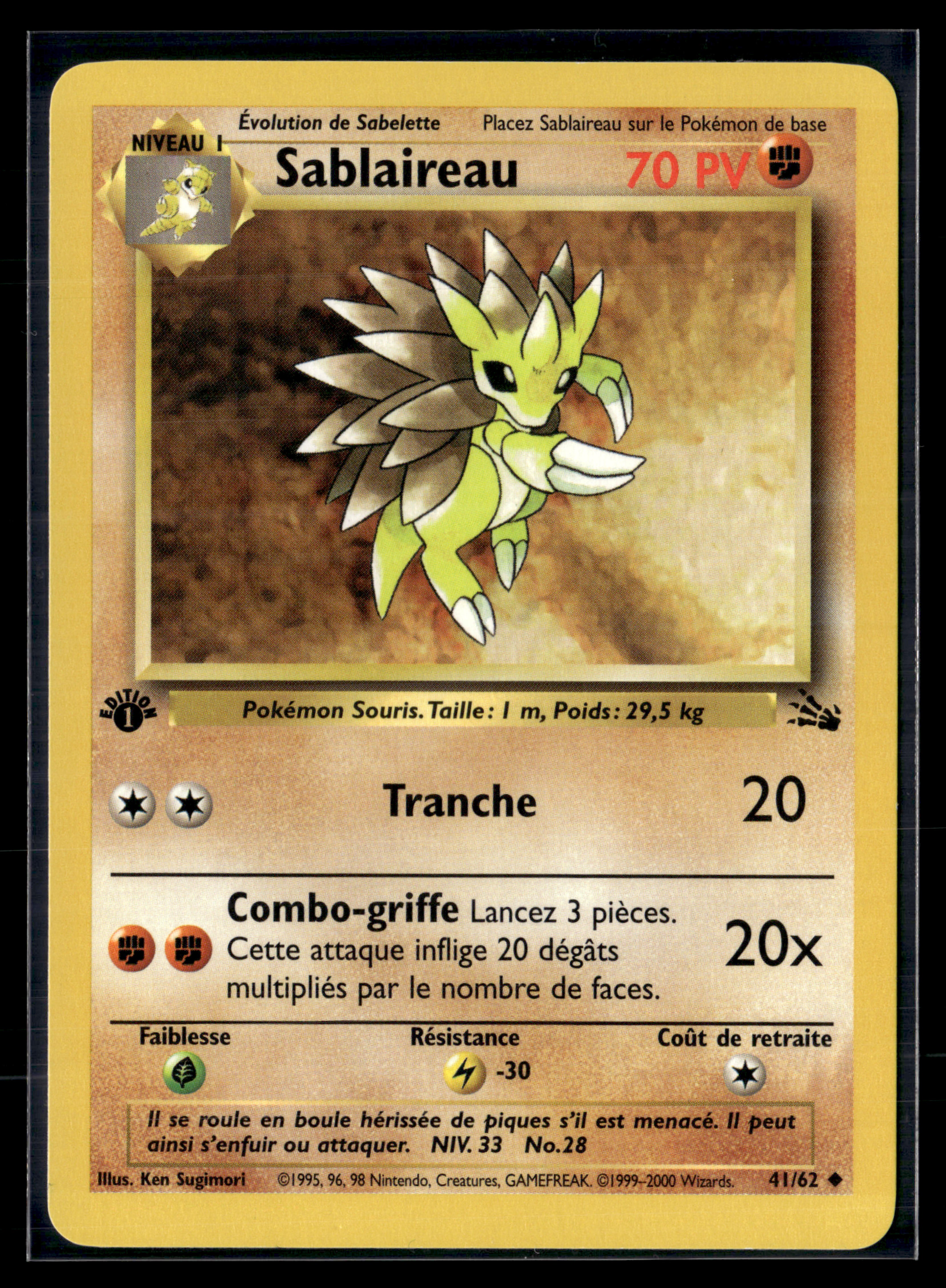 Sablaireau 41/62 Fossile Ed1 – NM