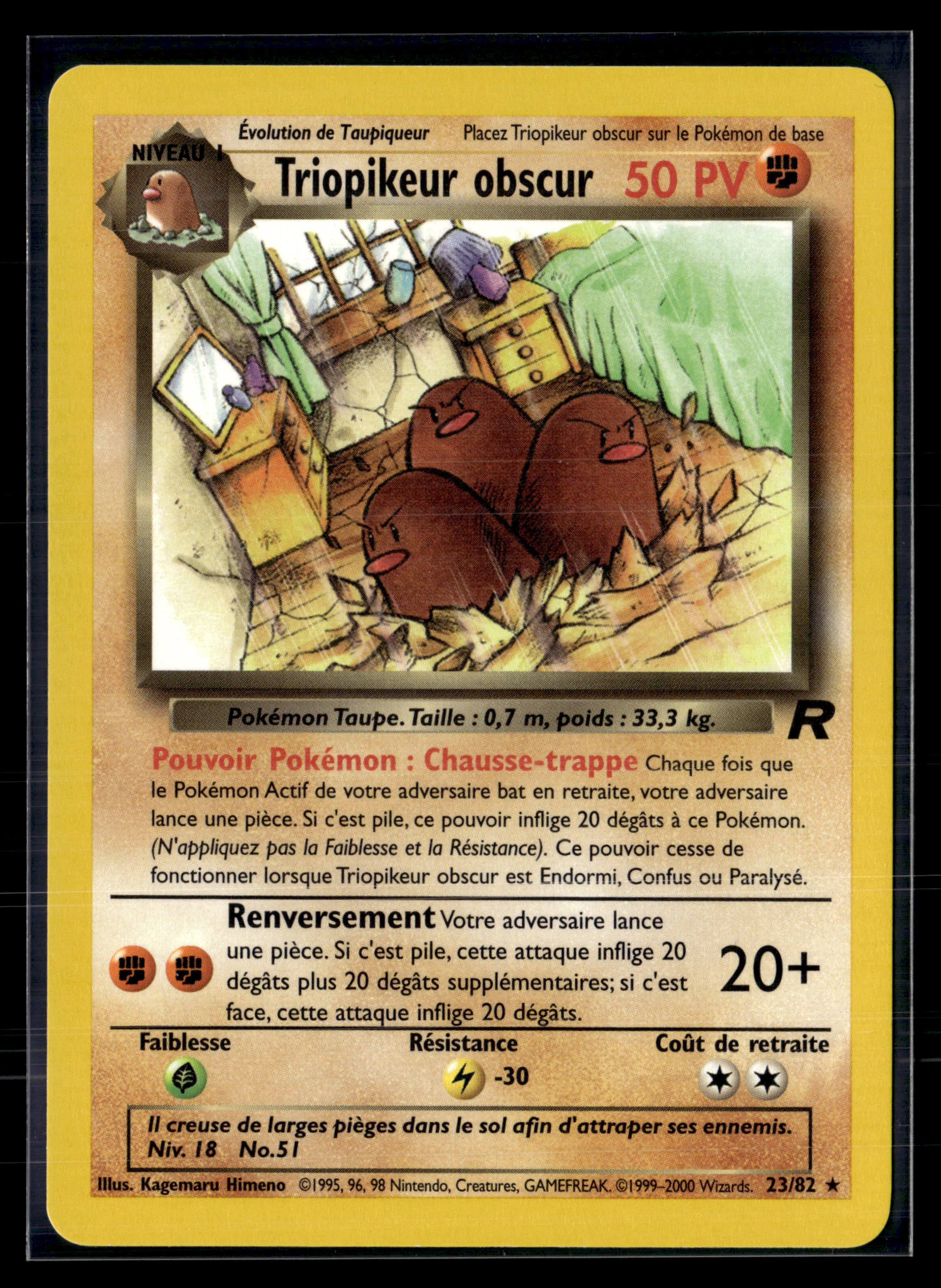 Triopikeur obscur 23/82 Team Rocket ED1 – NM