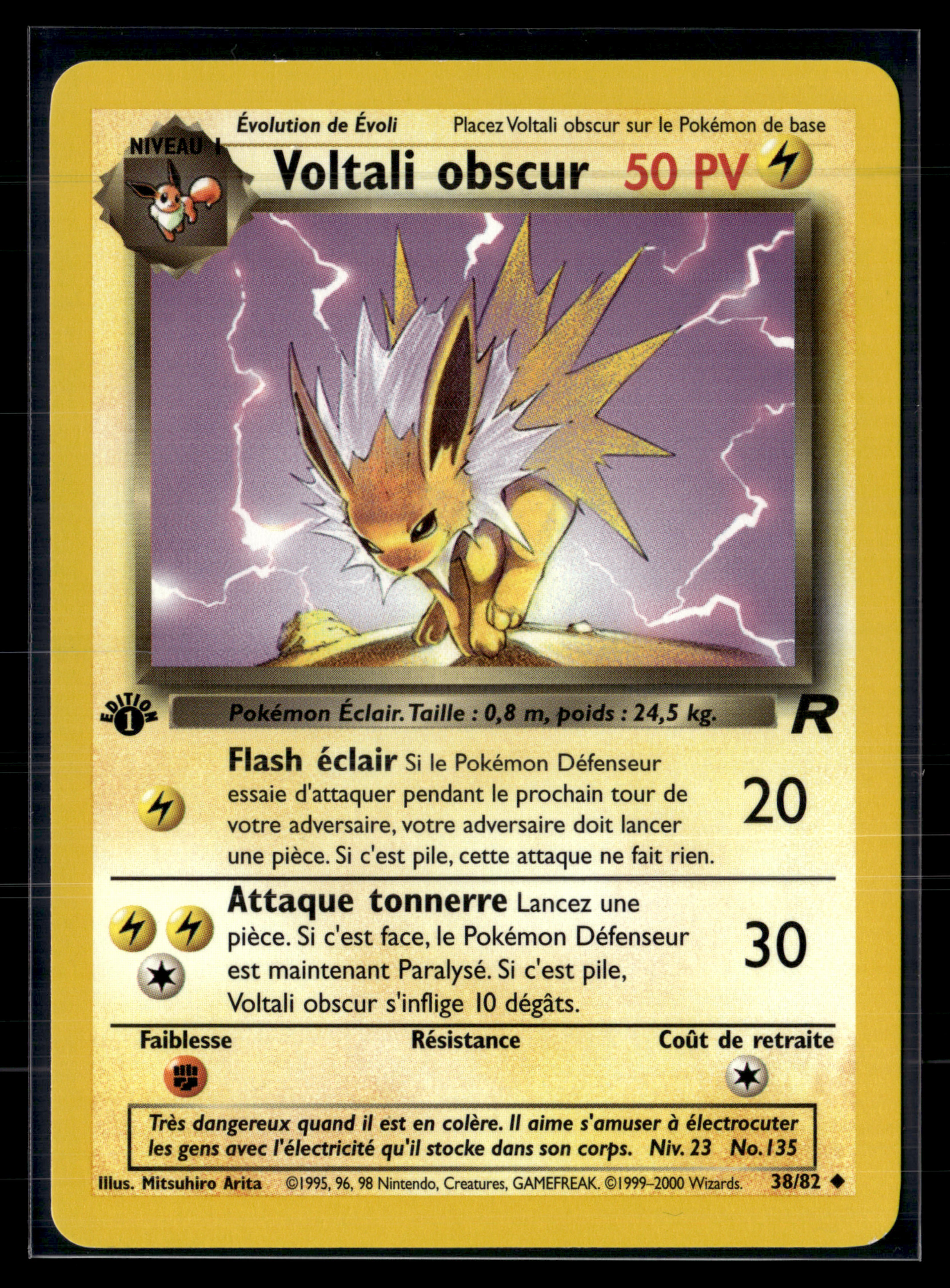 Voltali obscur 38/82 Team Rocket ED1 – NM