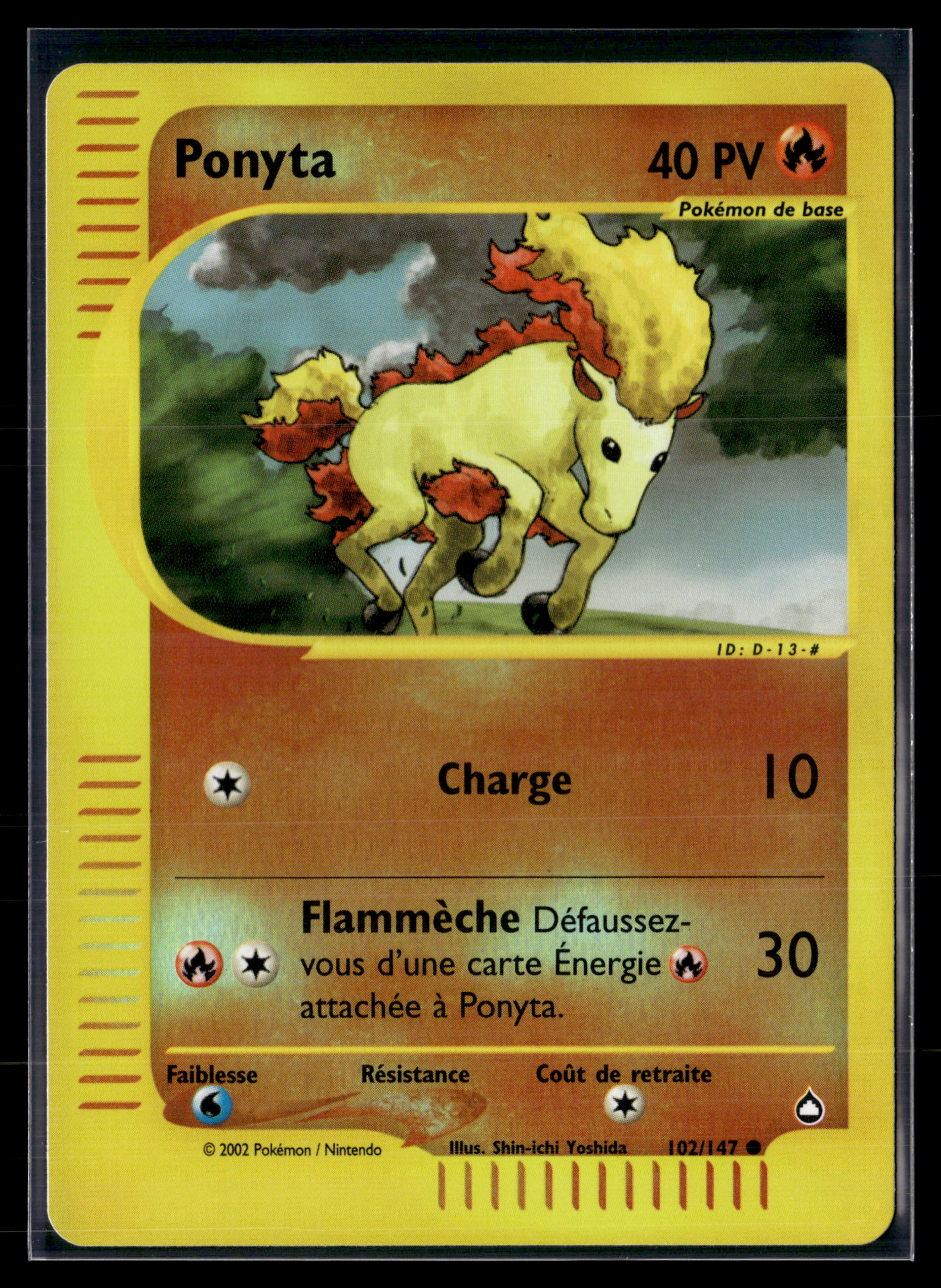 Ponyta 102/147 ( reverse )  - Aquapolis - NM