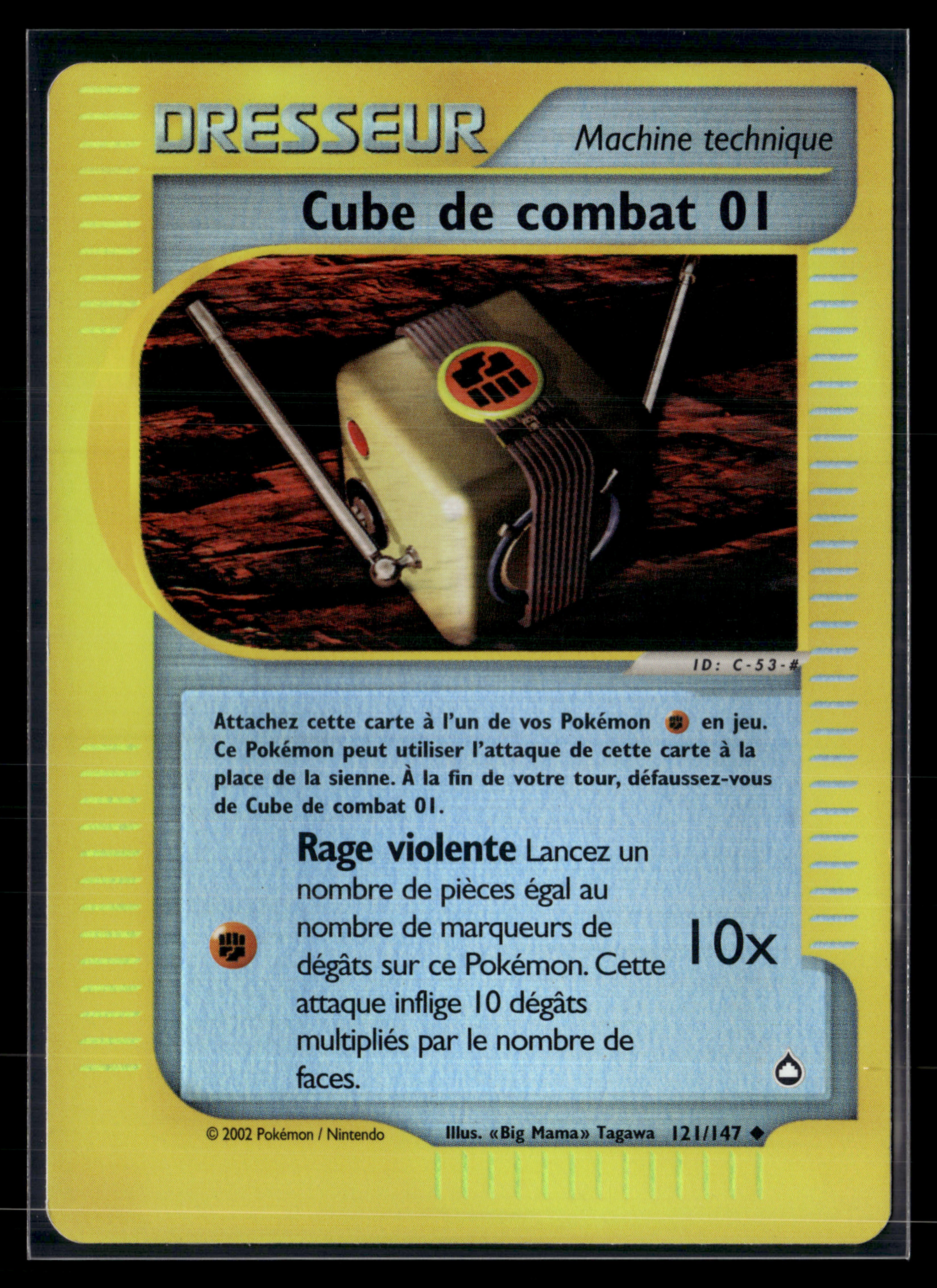 Cube de Combat 01 121/147 ( reverse ) - Aquapolis - NM