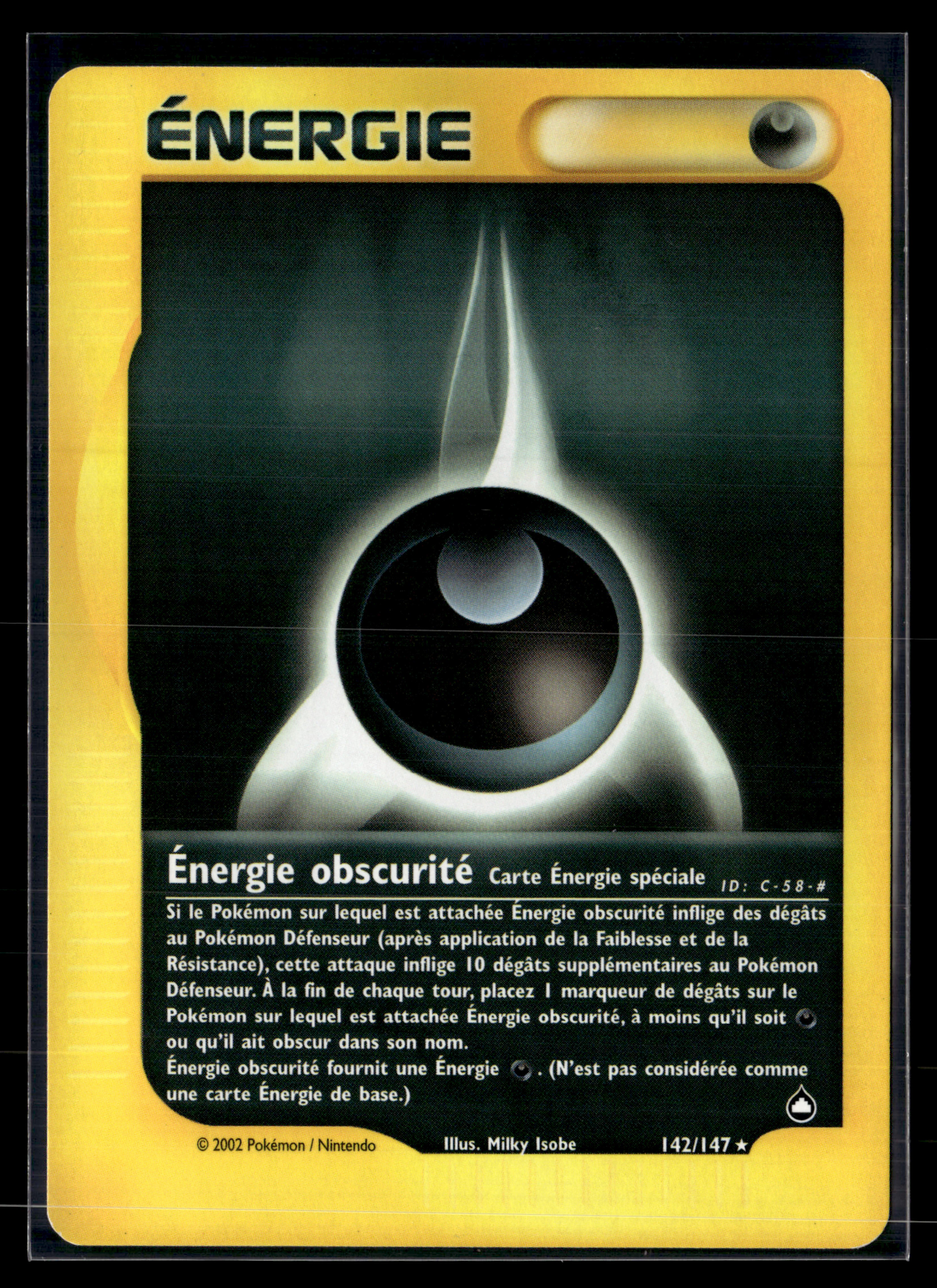 Énergie Obscurité 142/147 - Aquapolis - NM