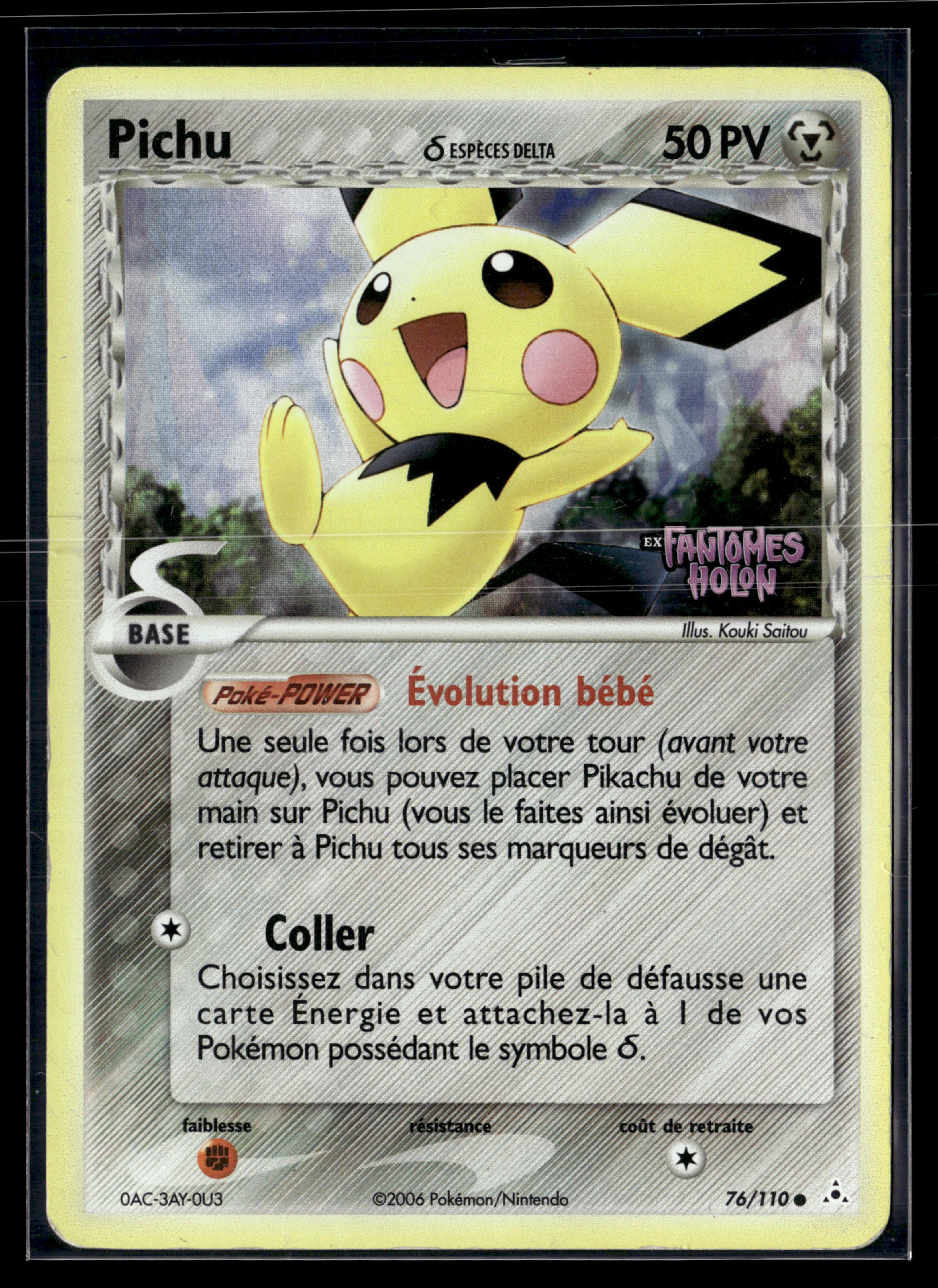 Pichu 76/110 Fantômes Holon – EXC+