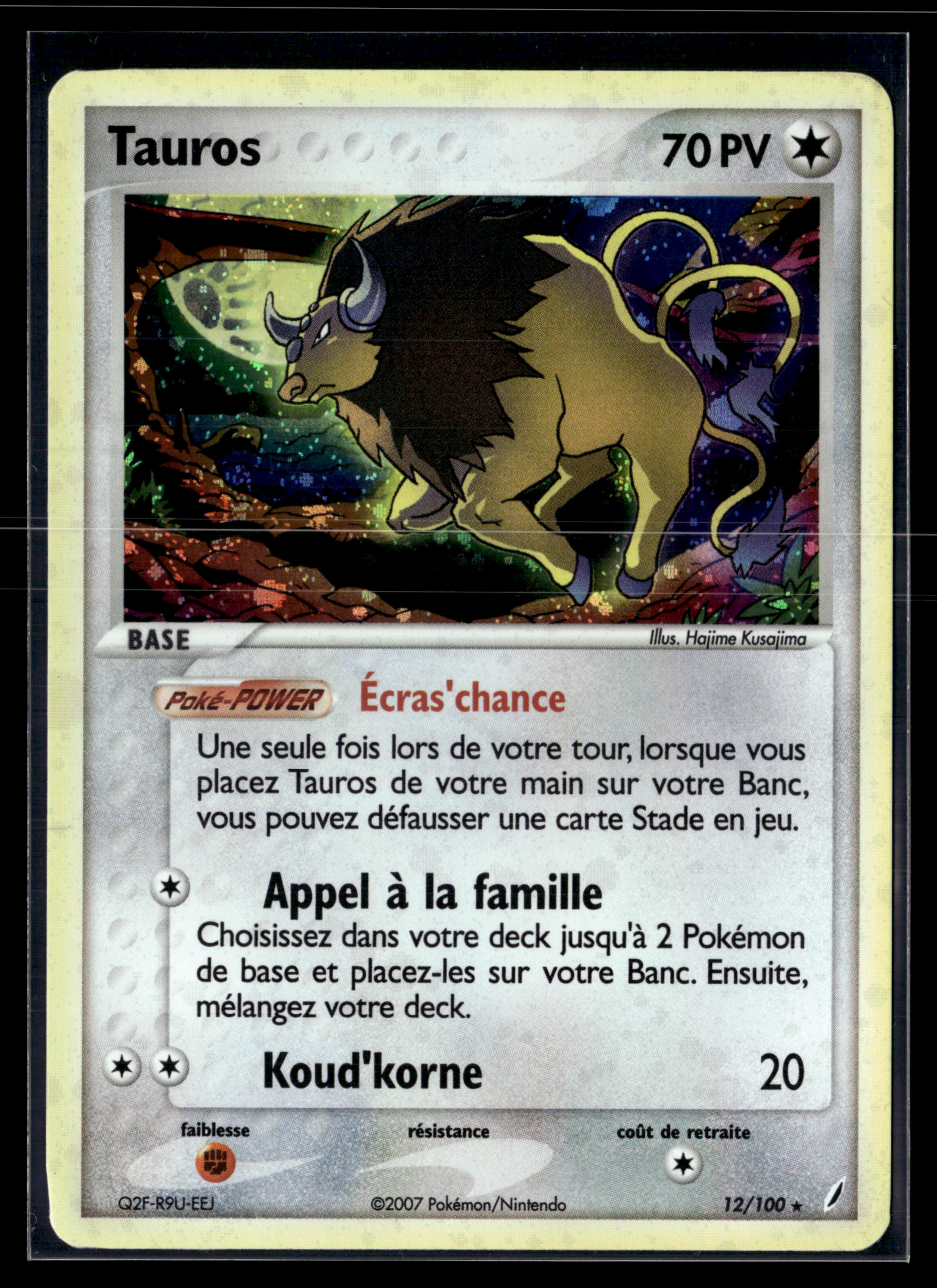 Tauros 12/100 - Gardiens de Cristal - EXC+