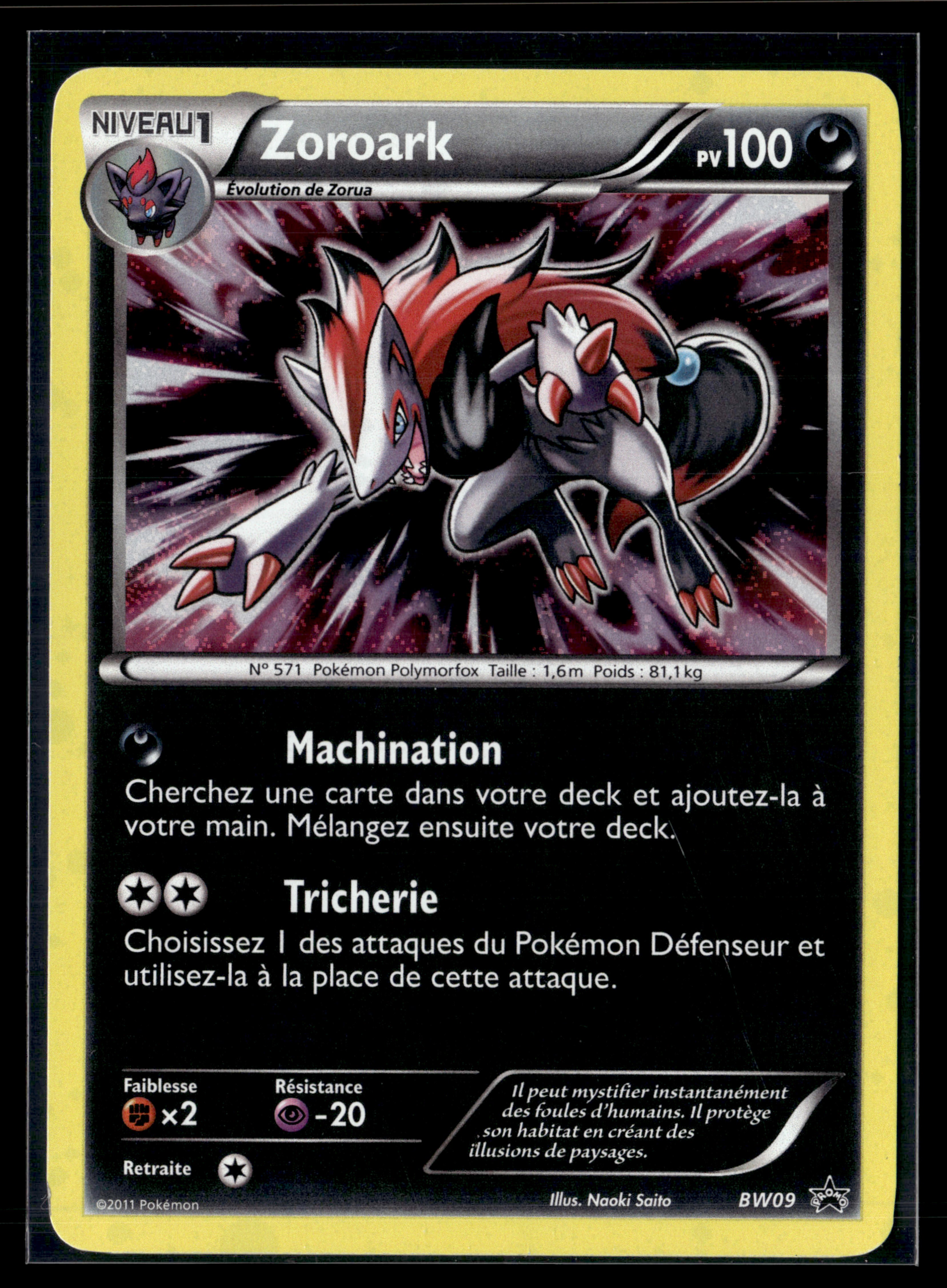 Zoroark BW09 - Promo - NM