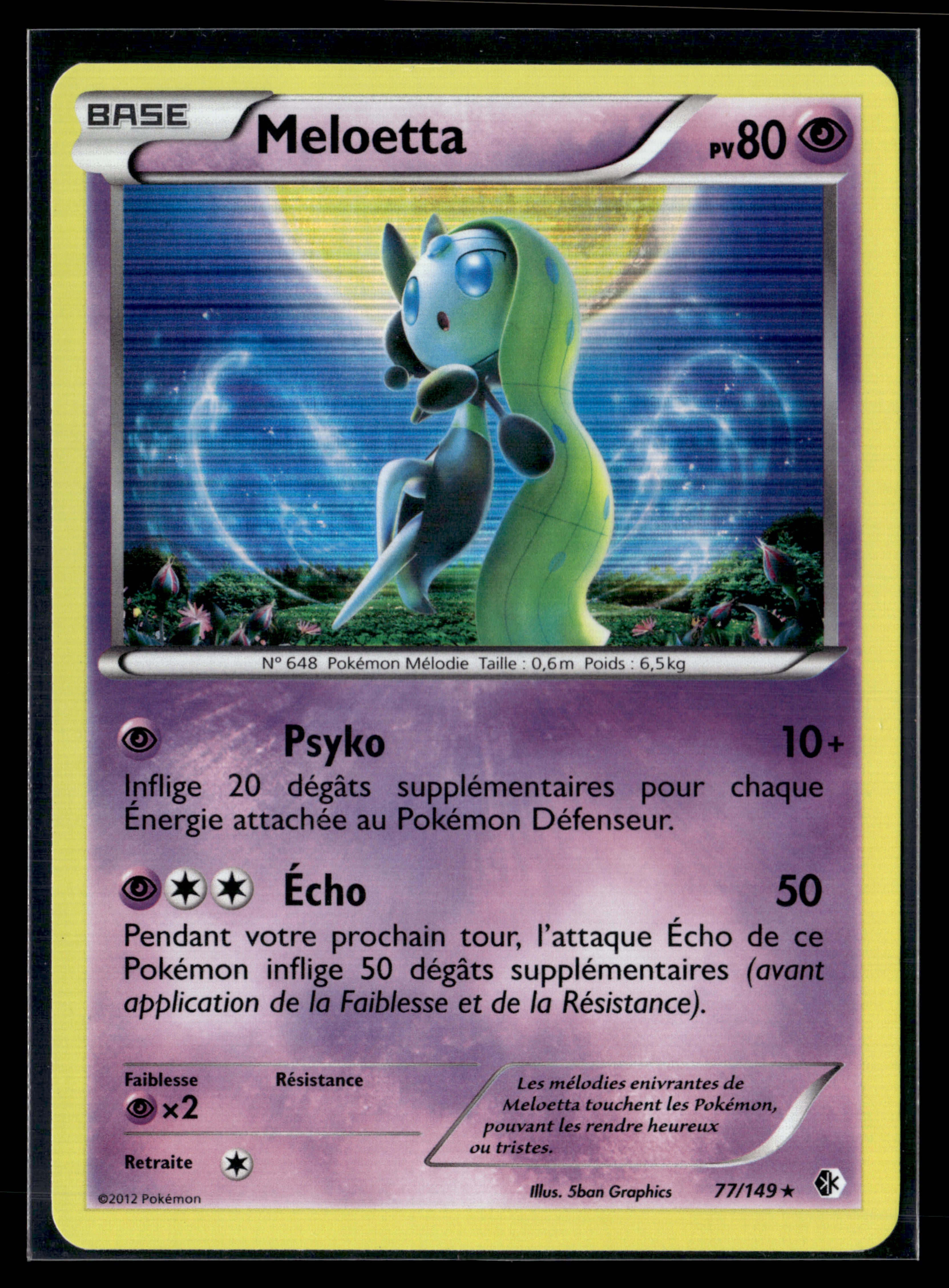 Meloetta 77/149 - Frontières Franchies - NM