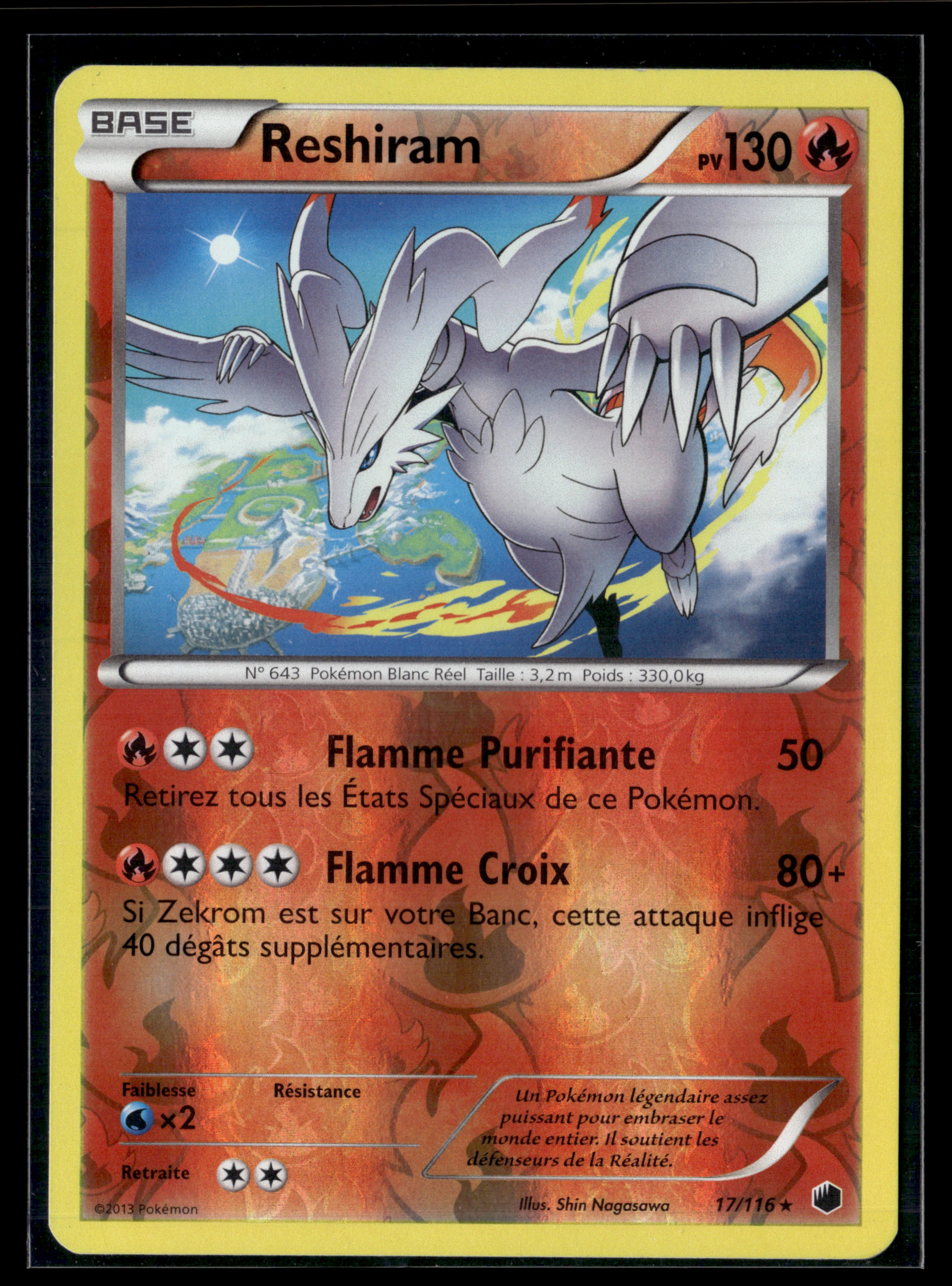 Reshiram 17/116 Glaciation plasma – NM