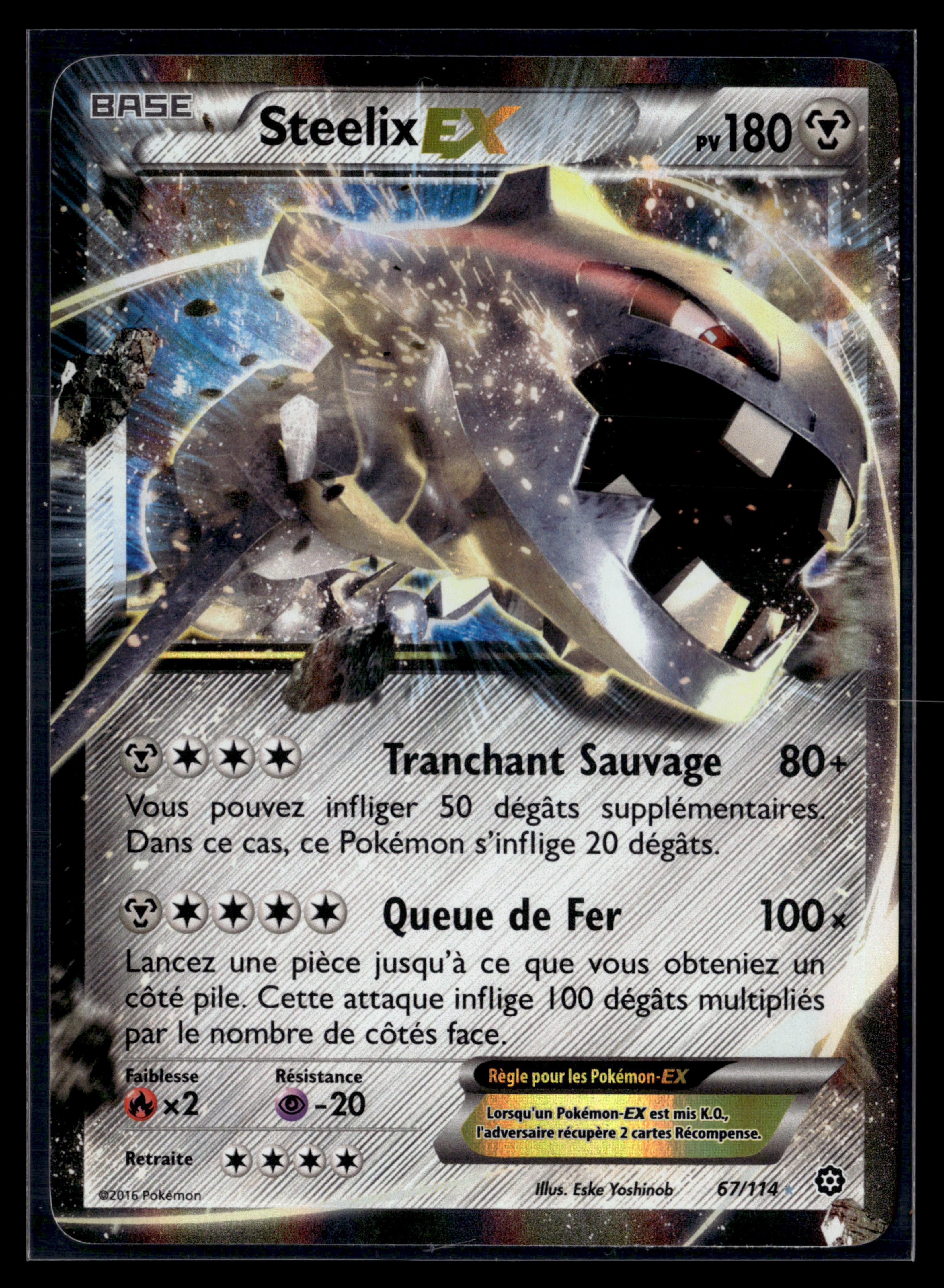 Steelix EX 67/114 - Offensive Vapeur - MINT