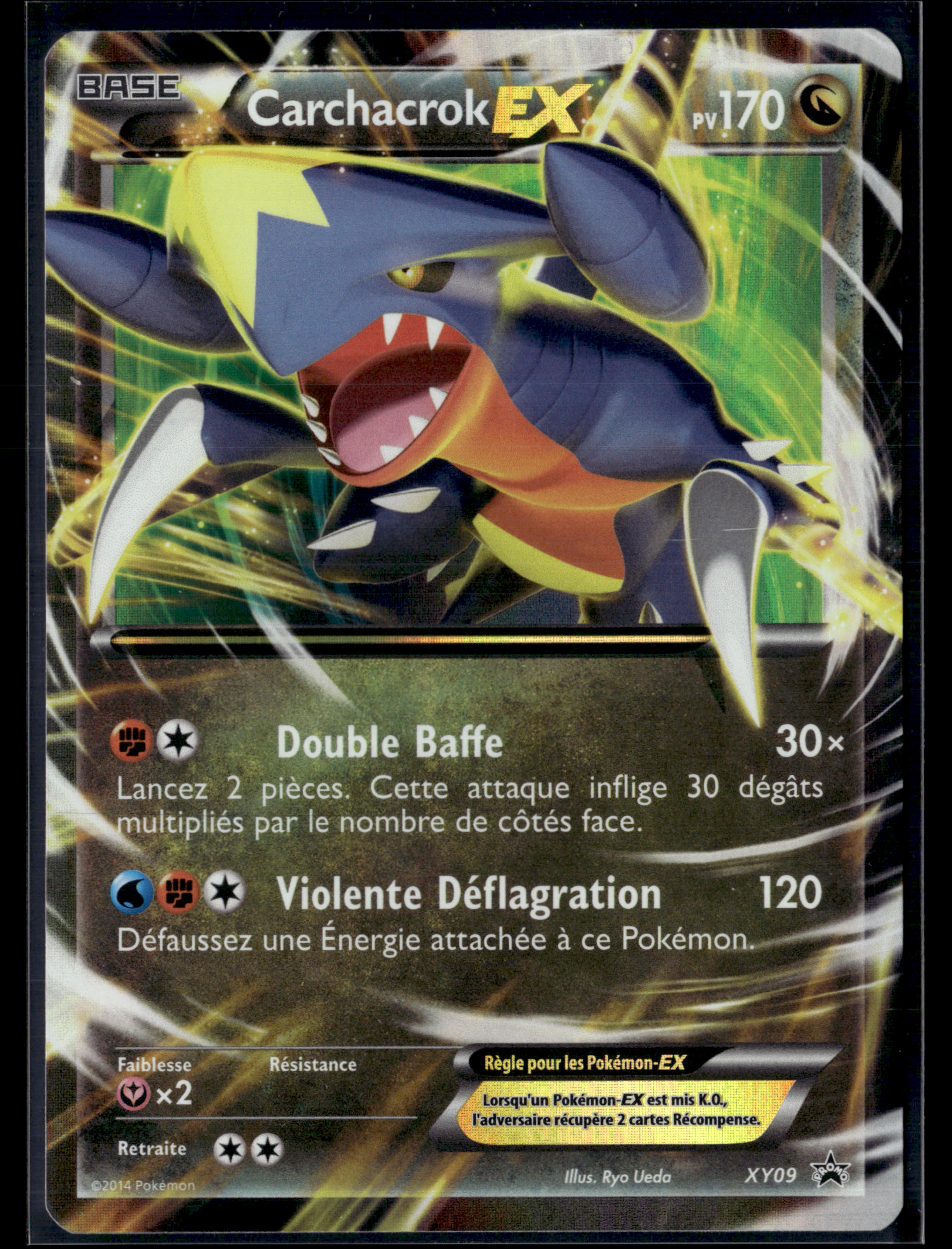 Carchacrock EX XY09 promo black star – EXC+