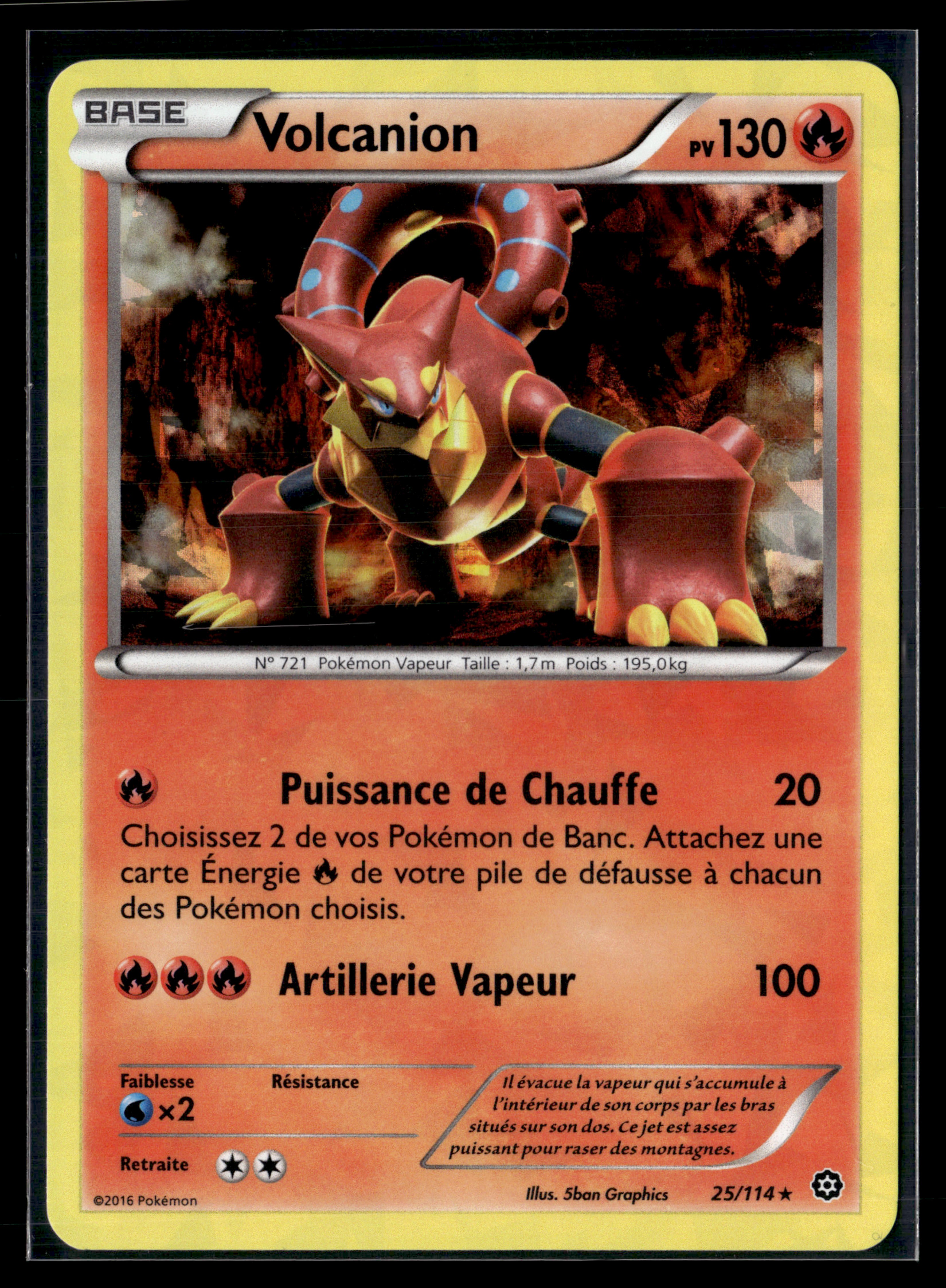 Volcanion 25/114 – Offensive Vapeur - MINT