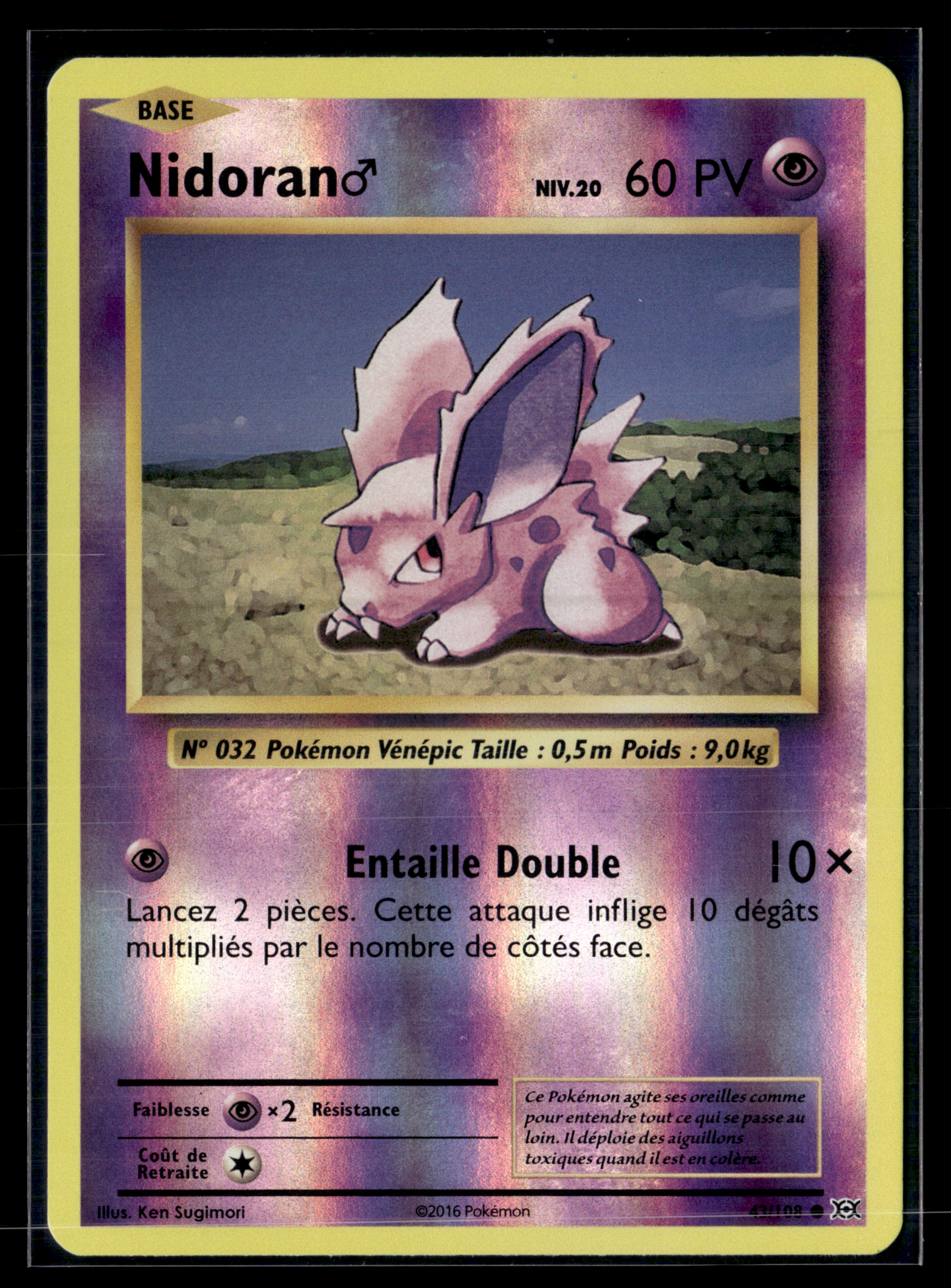 Nidoran 43/108 XY évolutions- EXC+