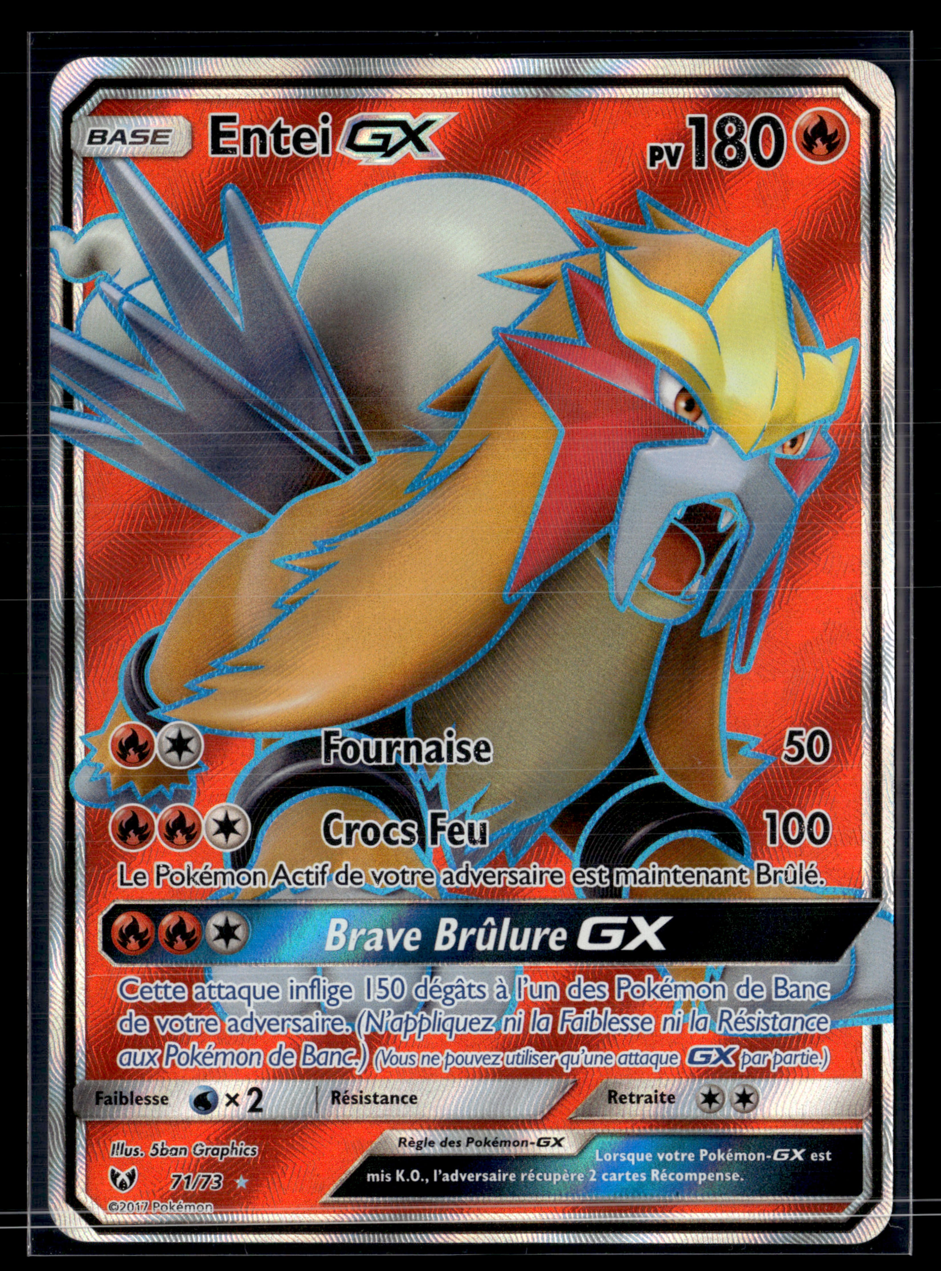 Entei GX 71/73 Légendes brillantes – MINT