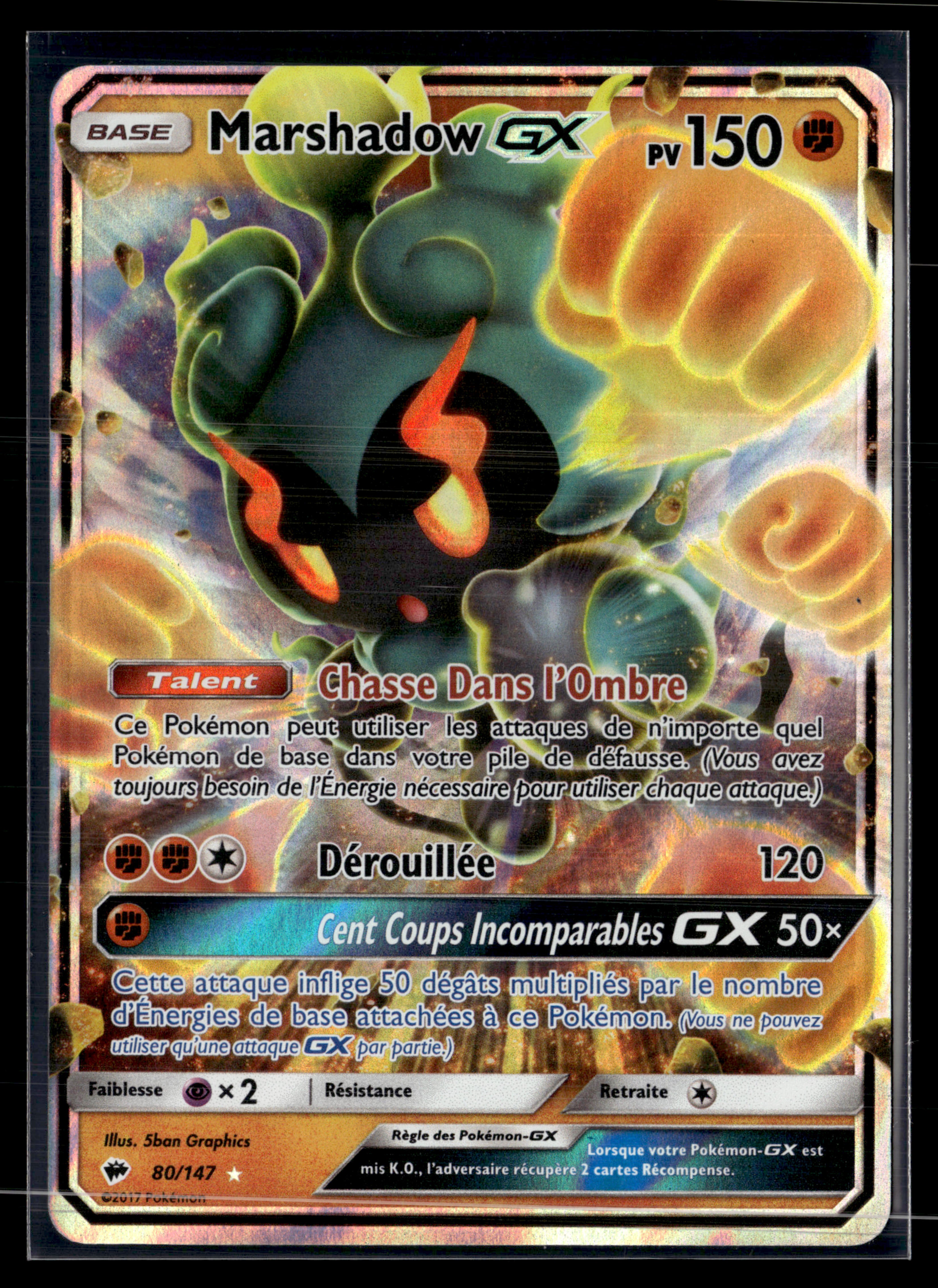 Marshadow GX 80/147 - Ombres Ardentes -MINT