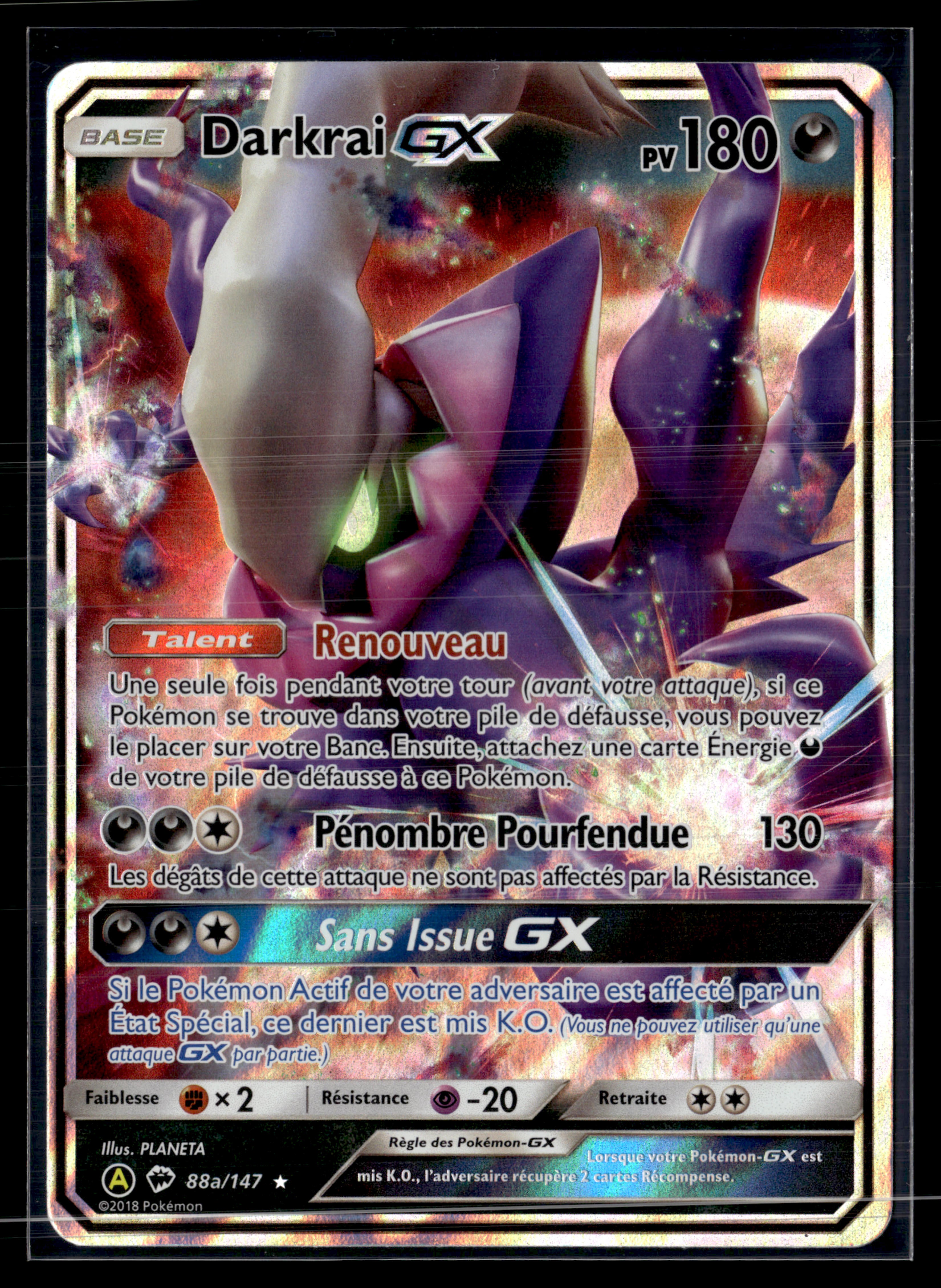 Darkrai 88a/147 Ombres ardentes | NM #2