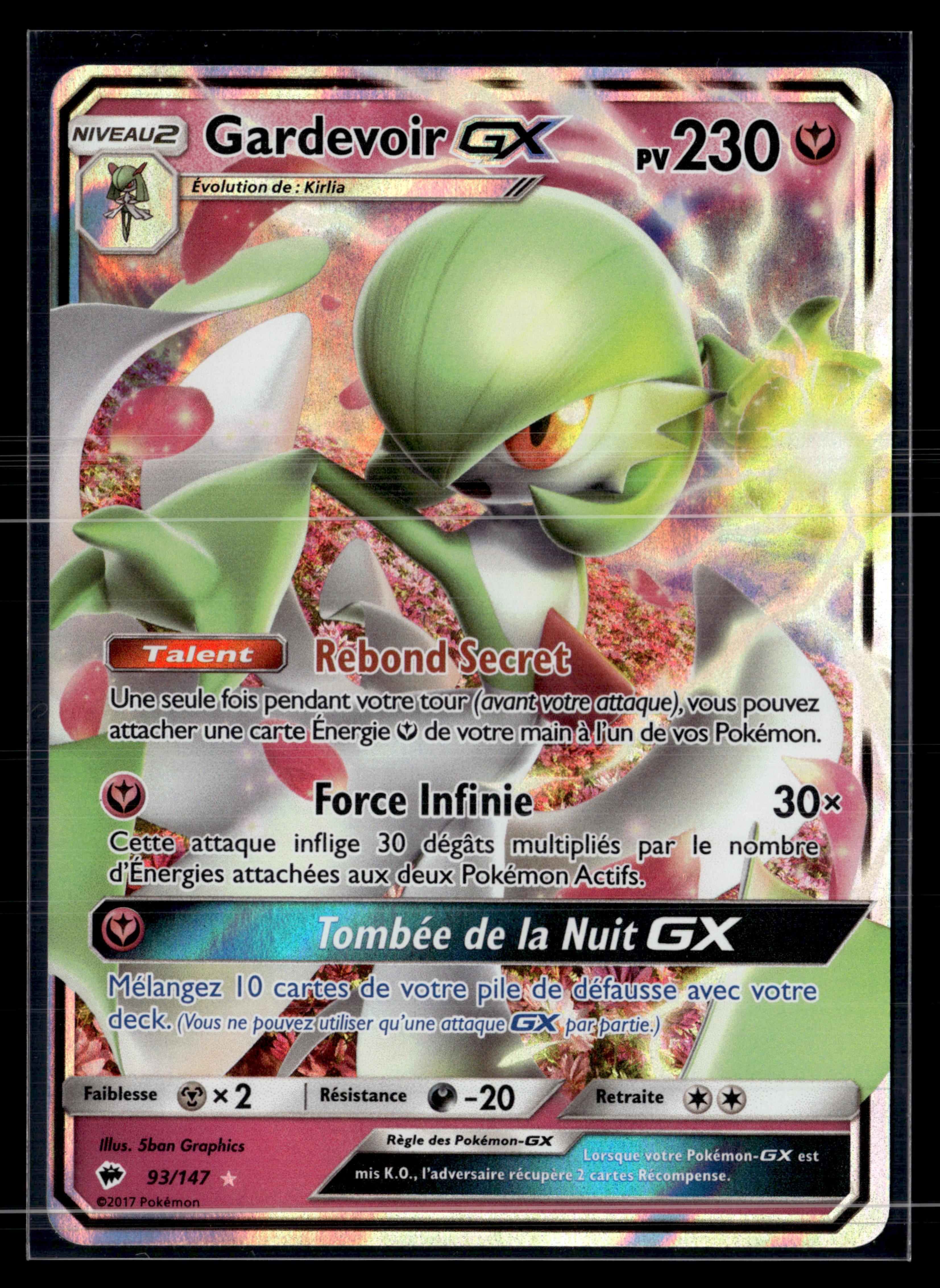 Gardevoir GX 93/147 Ombres ardentes NM