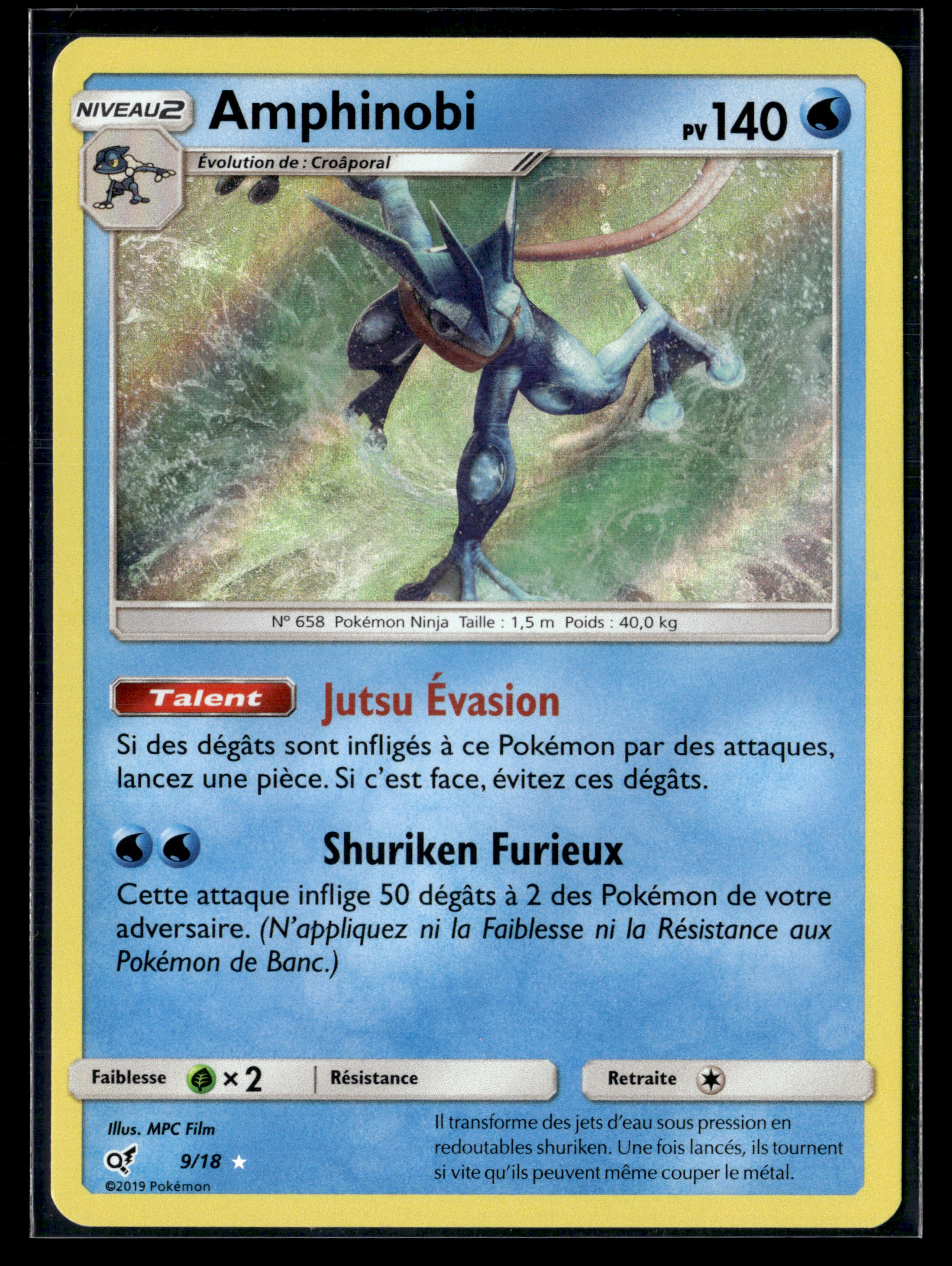 Amphinobi 9/18 - Détective Pikachu - MINT