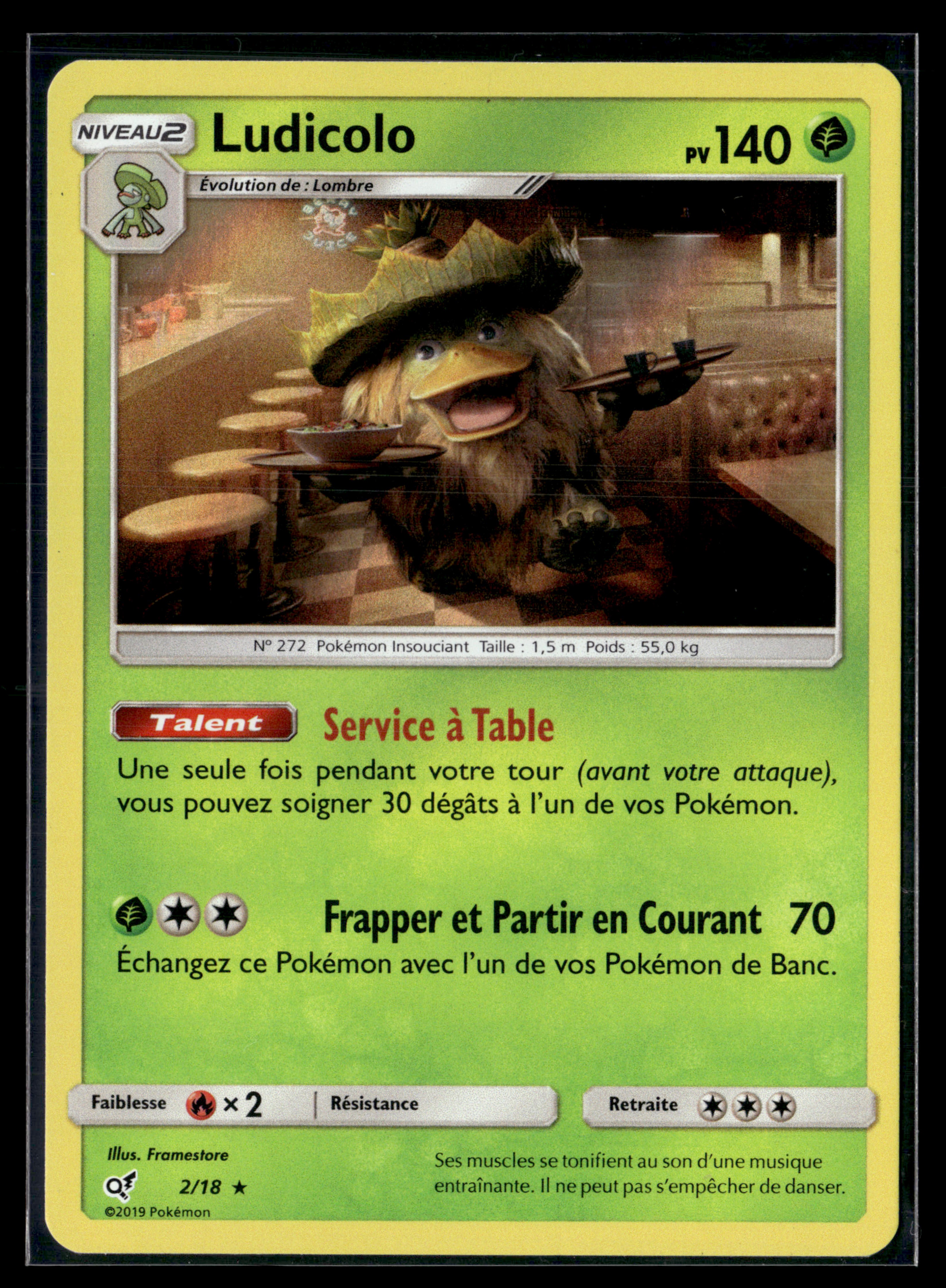 Ludicolo 2/18 - Détective Pikachu- NM