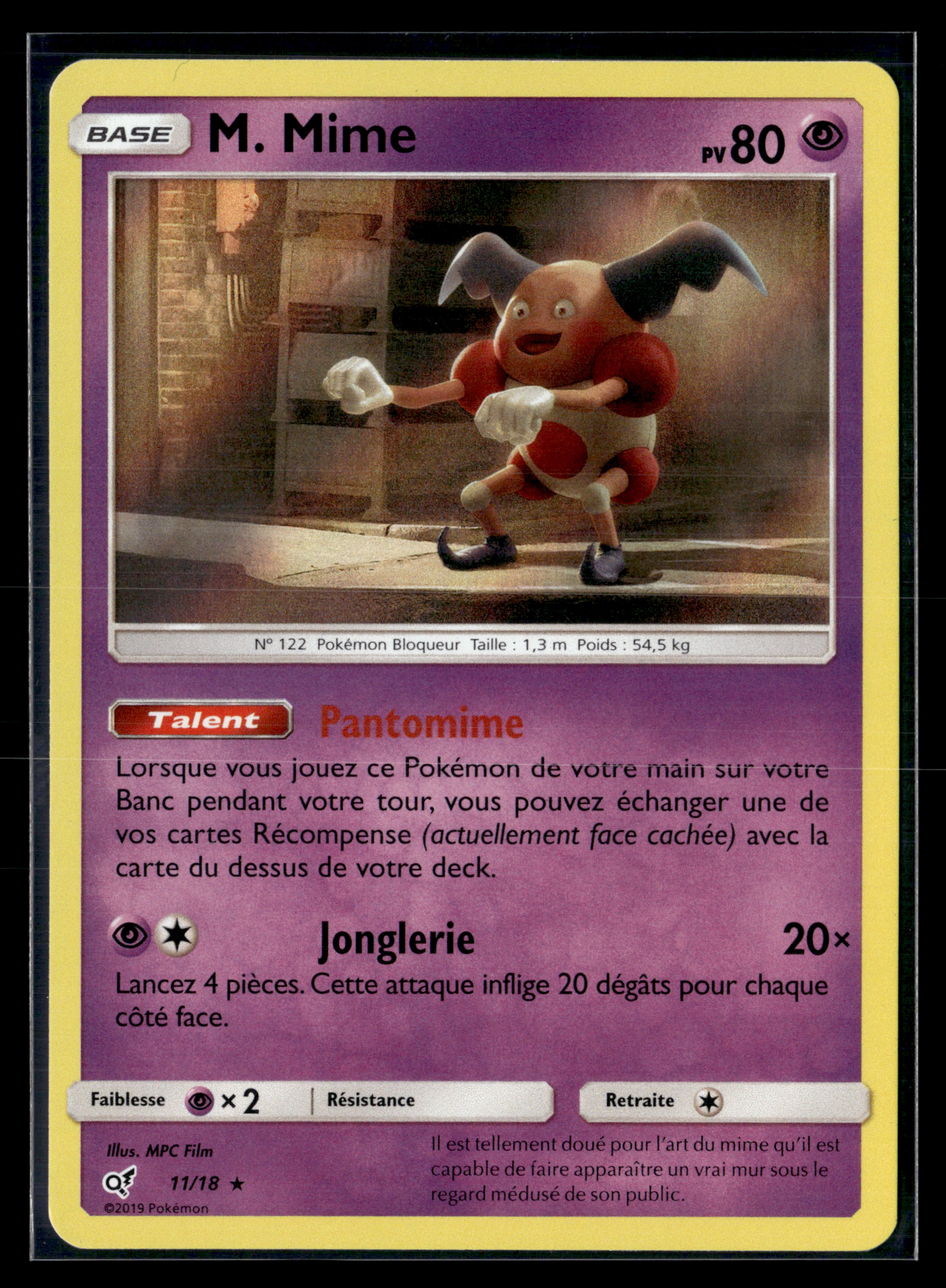 M.Mime 11/18 - Détective Pikachu - NM