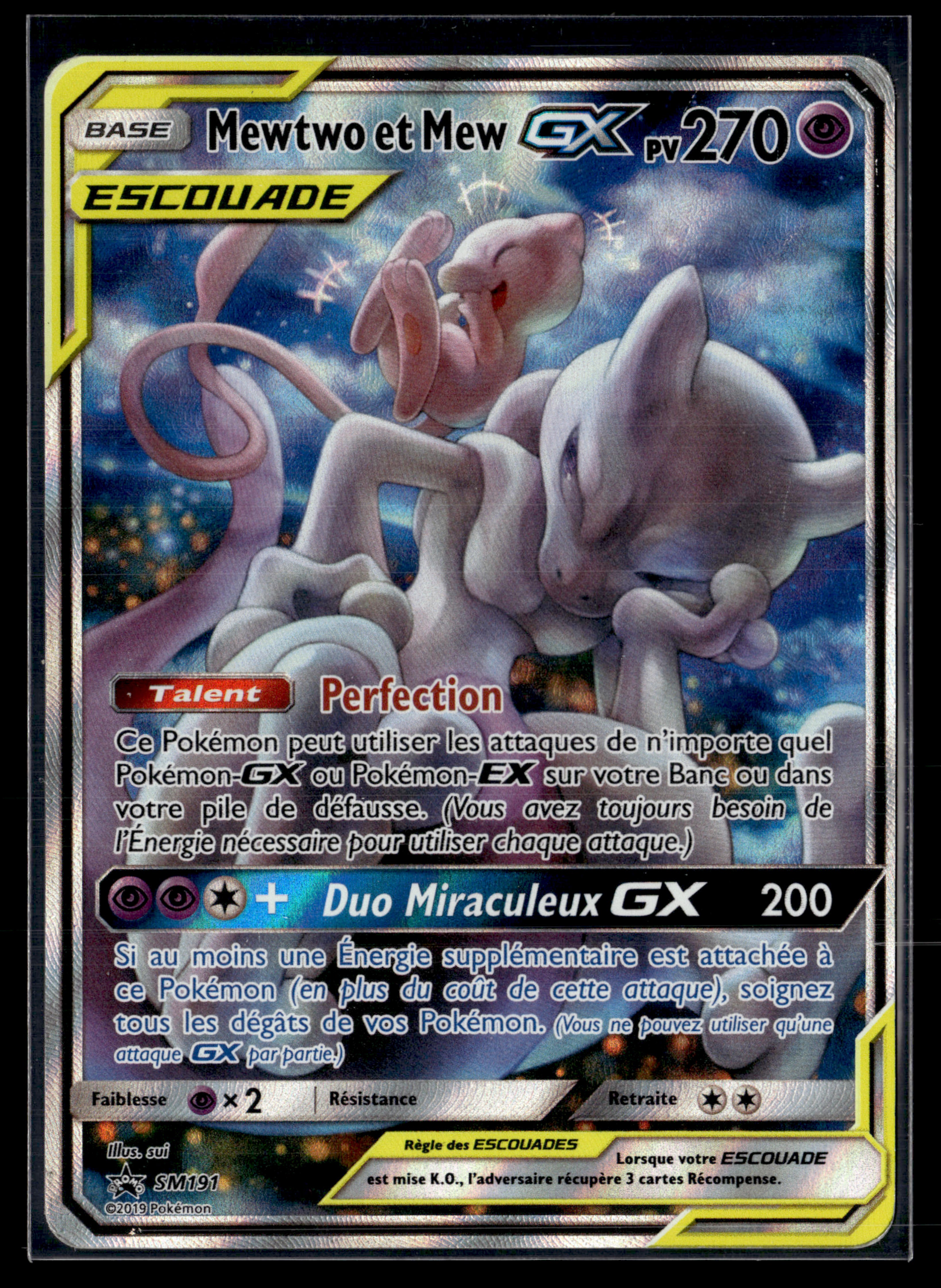 Mewtwo et Mew GX SM191 | TBE+