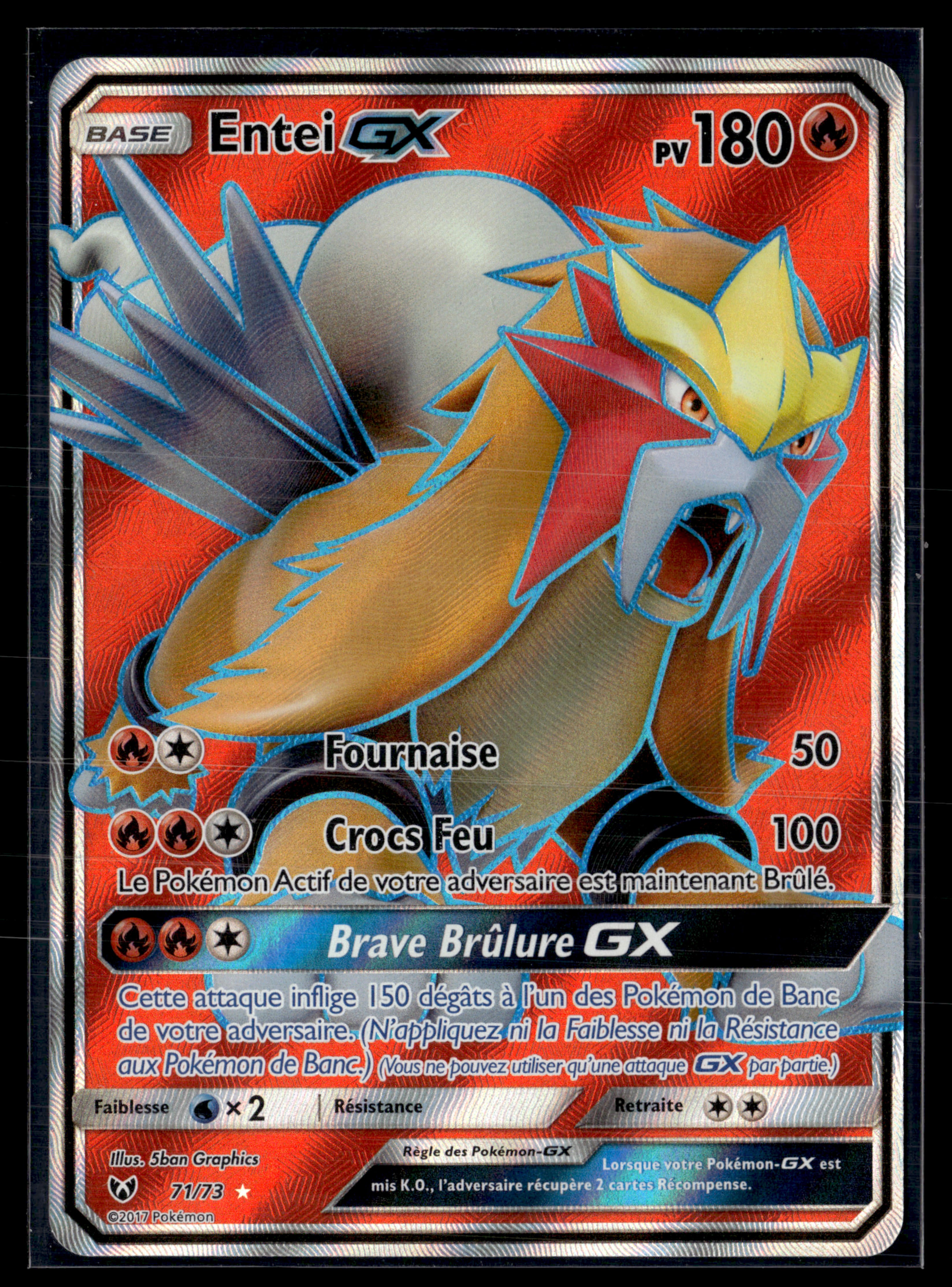 Entei GX 71/73 Légendes brillantes – NM