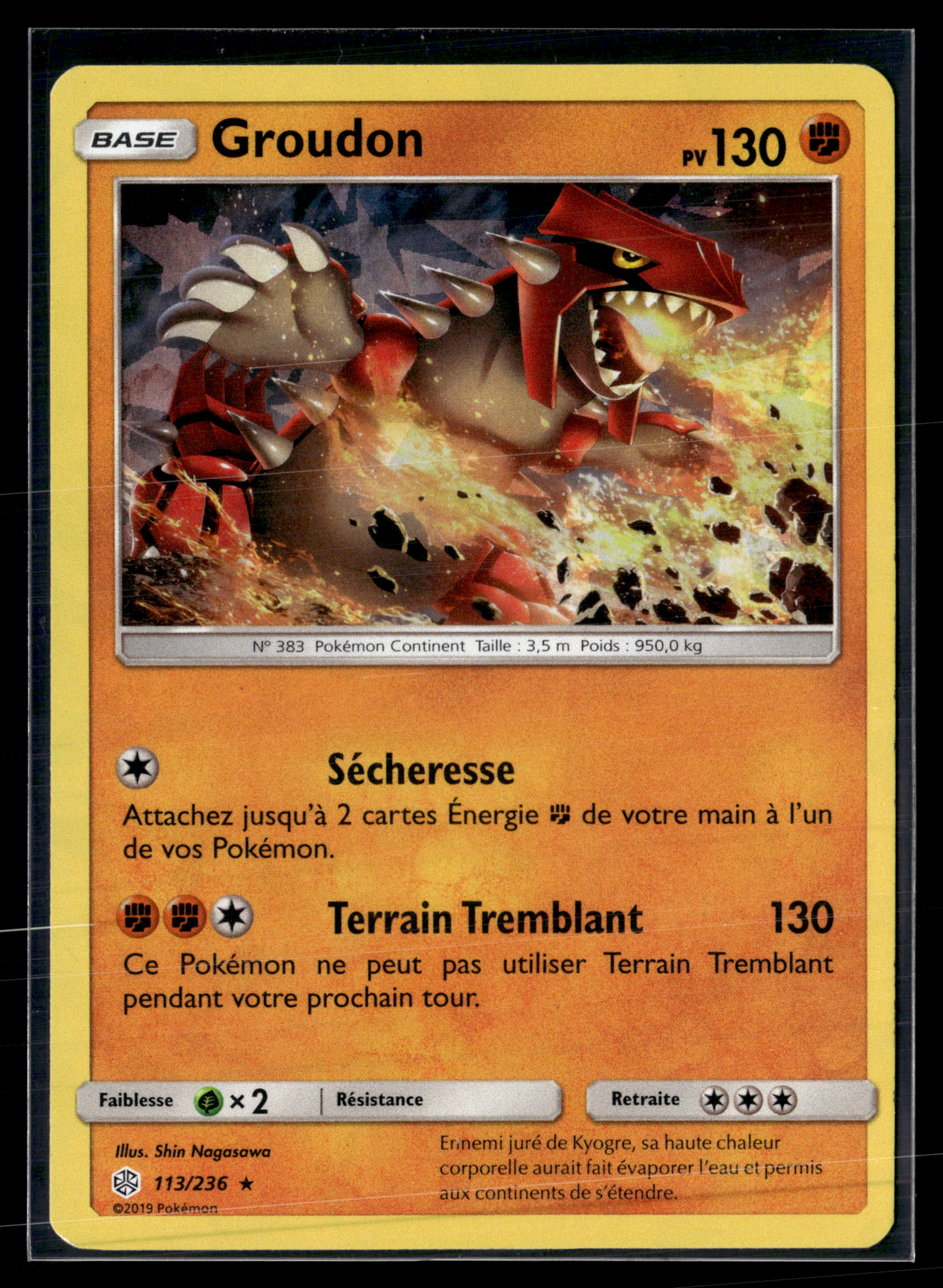 Groudon 113/236 Eclipse cosmique | NM