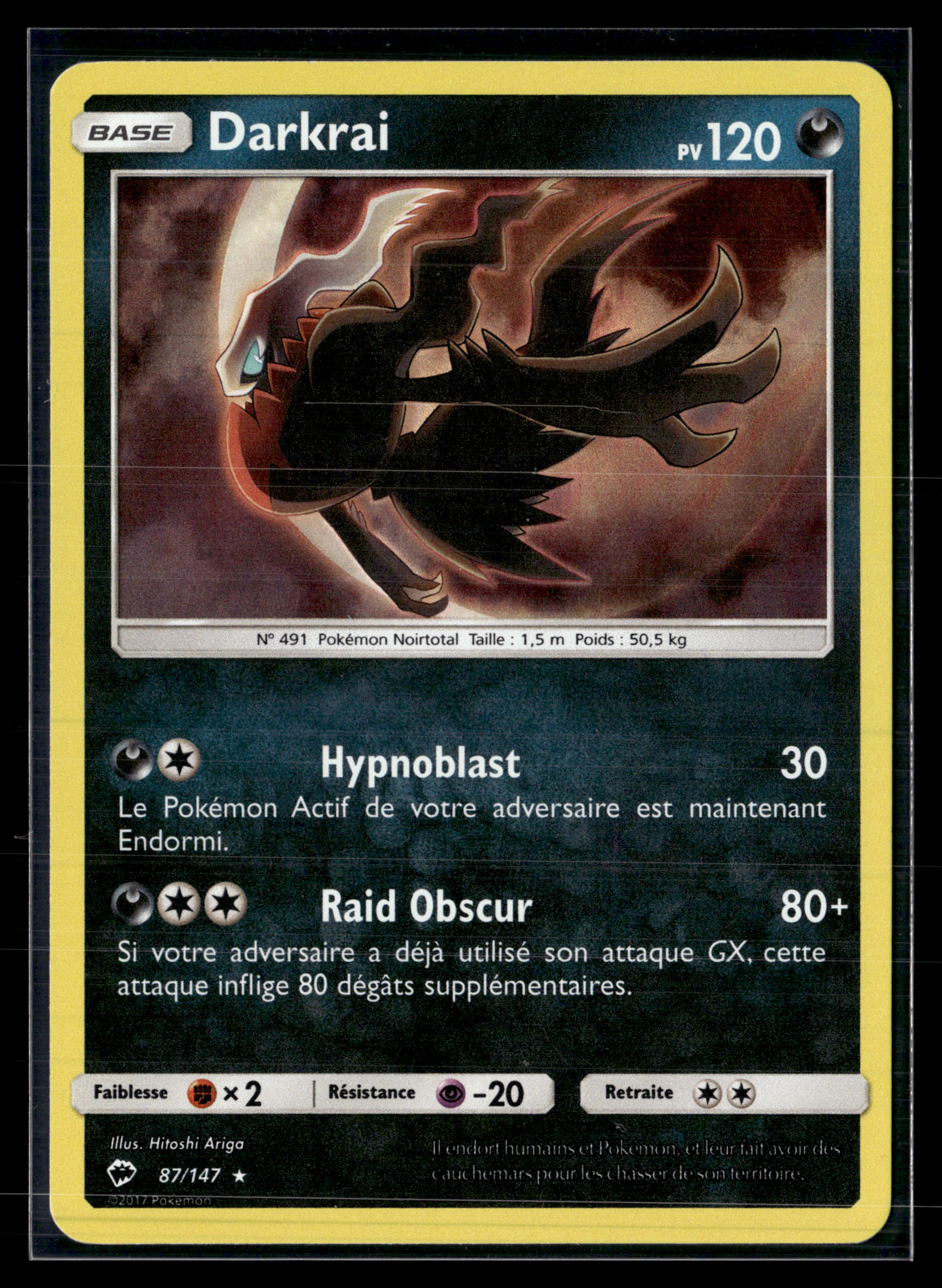 Darkrai 87/147 Ombres Ardentes | NM