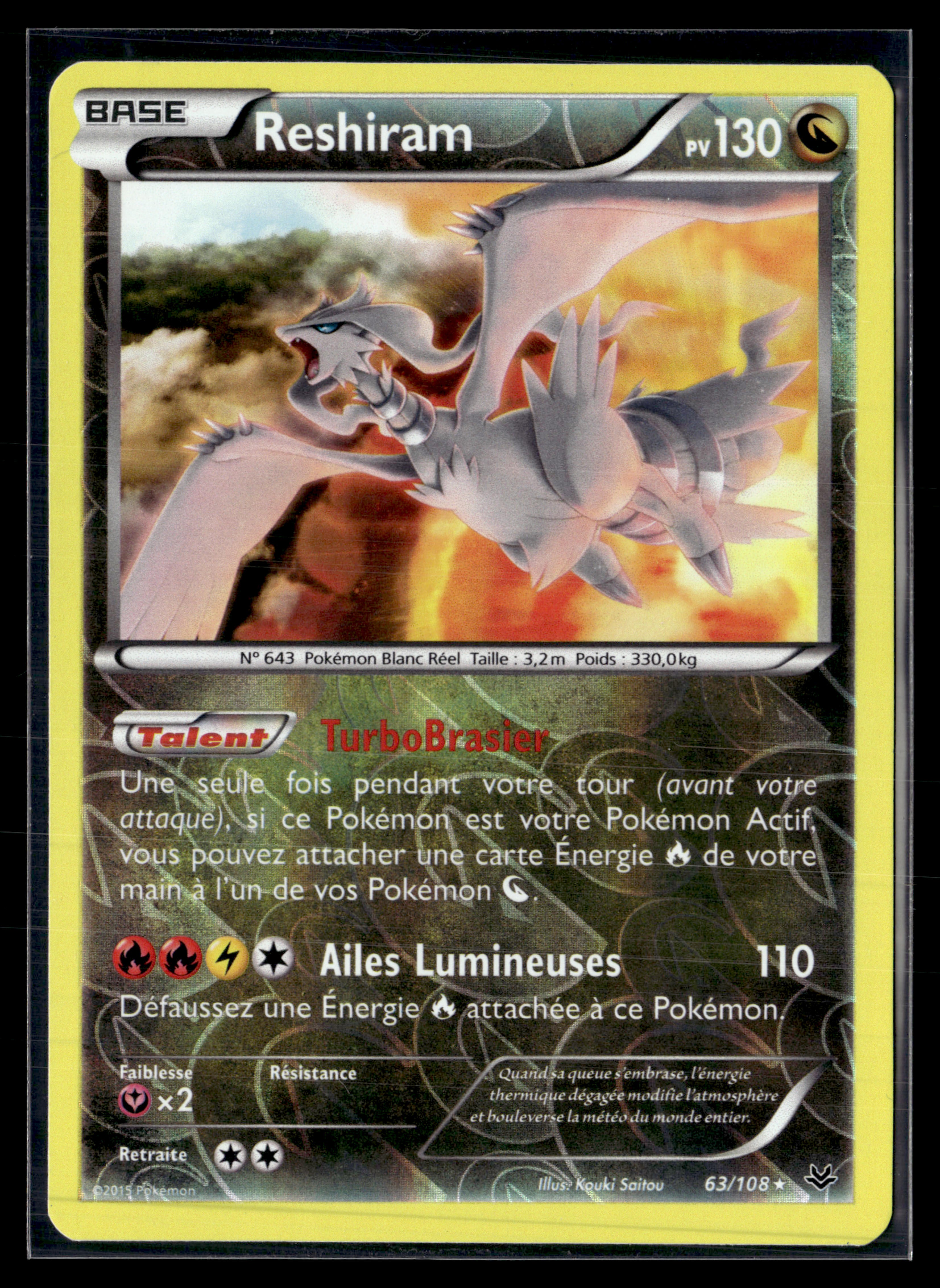 Reshiram 63/108 Ciel rugissant  | NM
