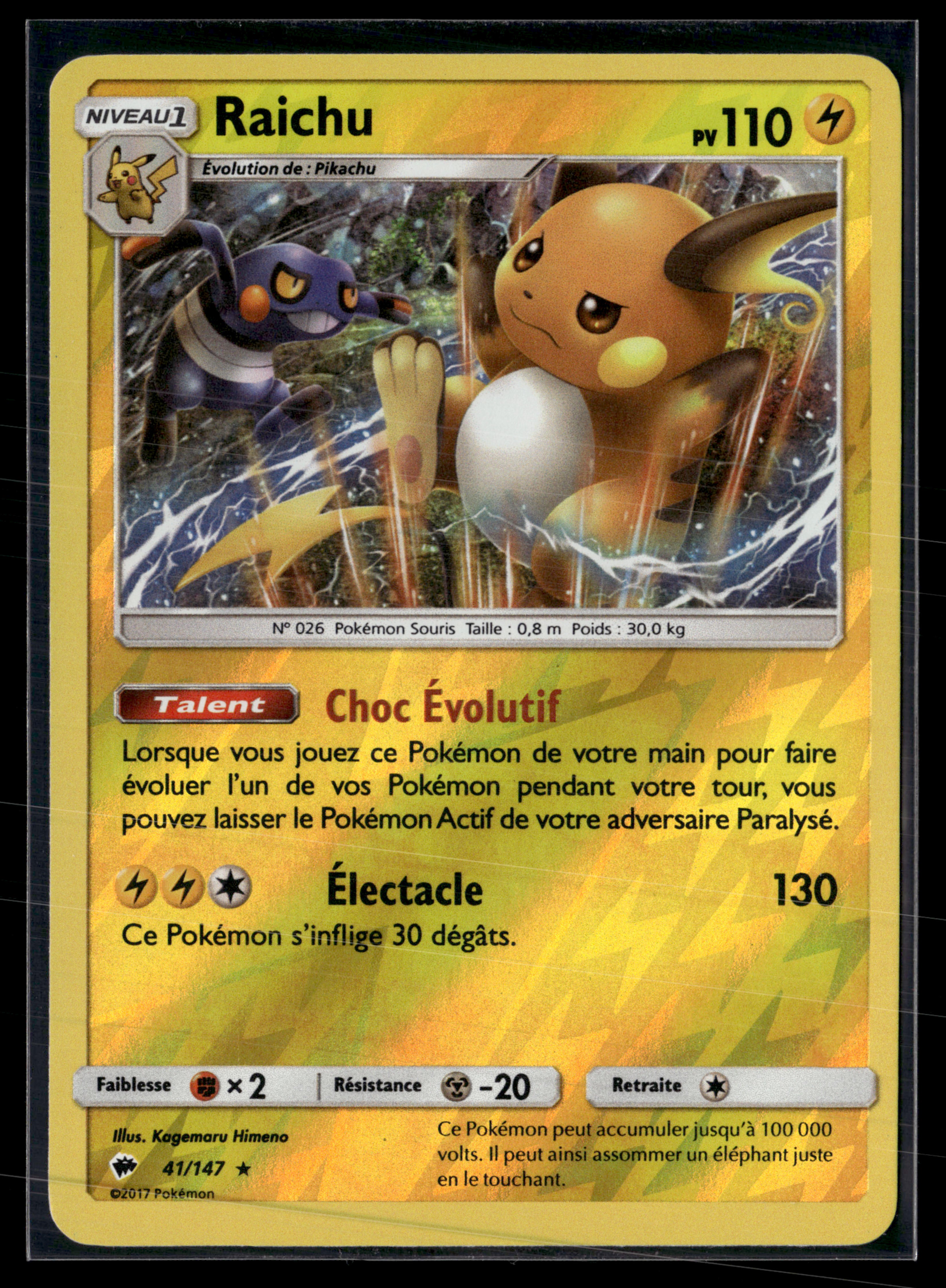 Raichu 41/147 Ombres Ardentes | NM